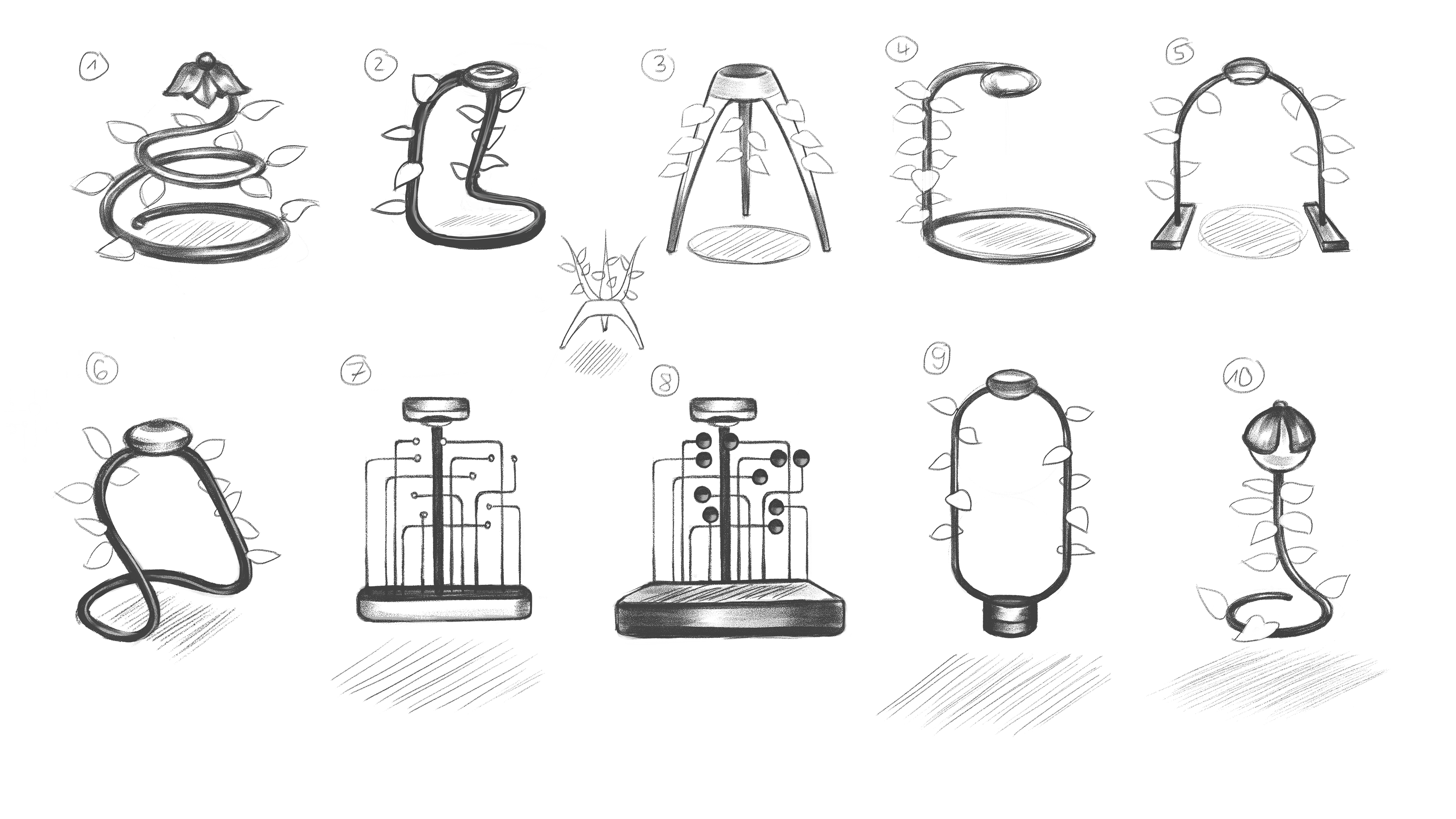 first product sketches (here the product concept was also different)