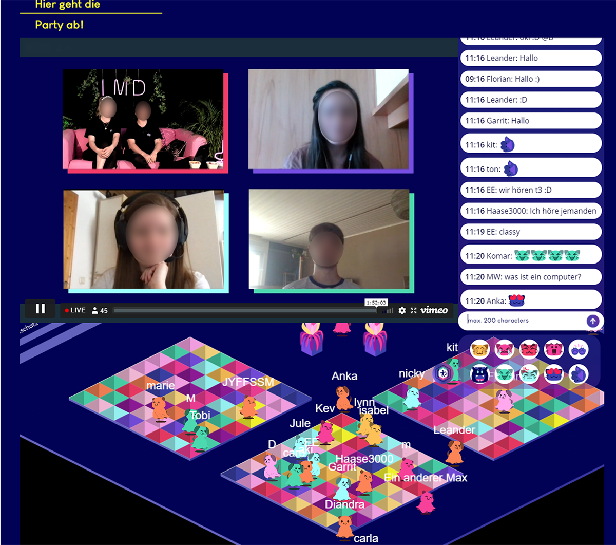 stream and virtual stage