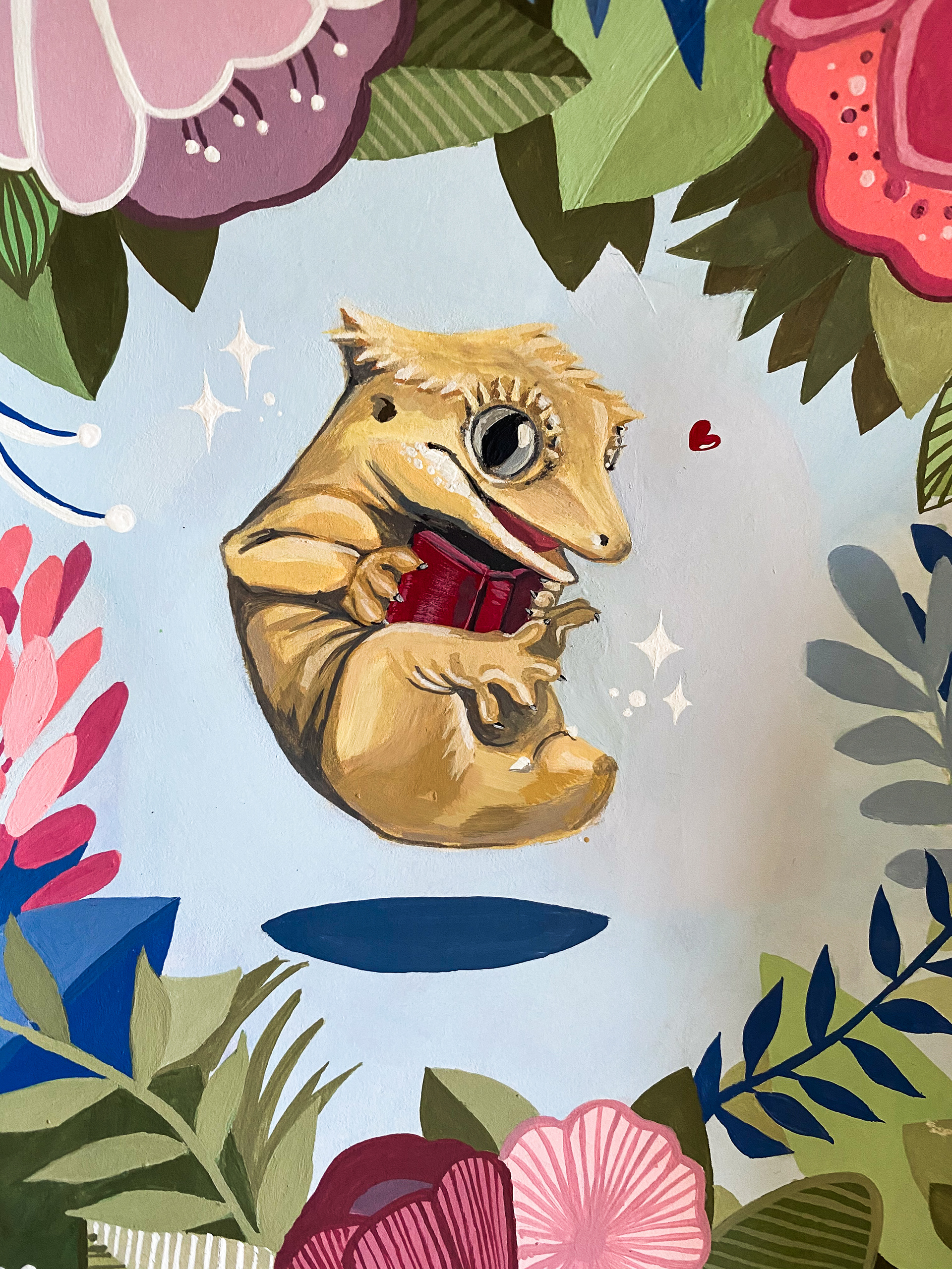 gouache painting for a friend