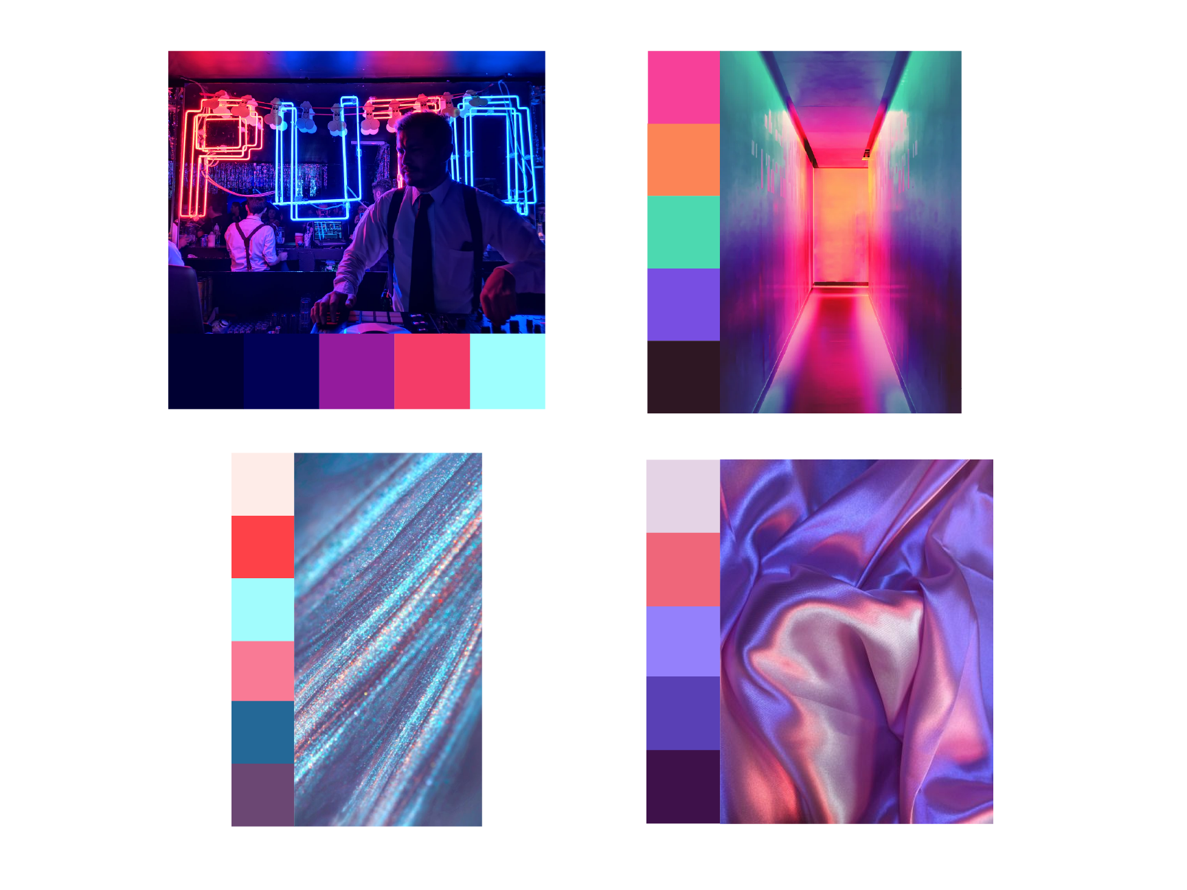 color palettes I made from pictures