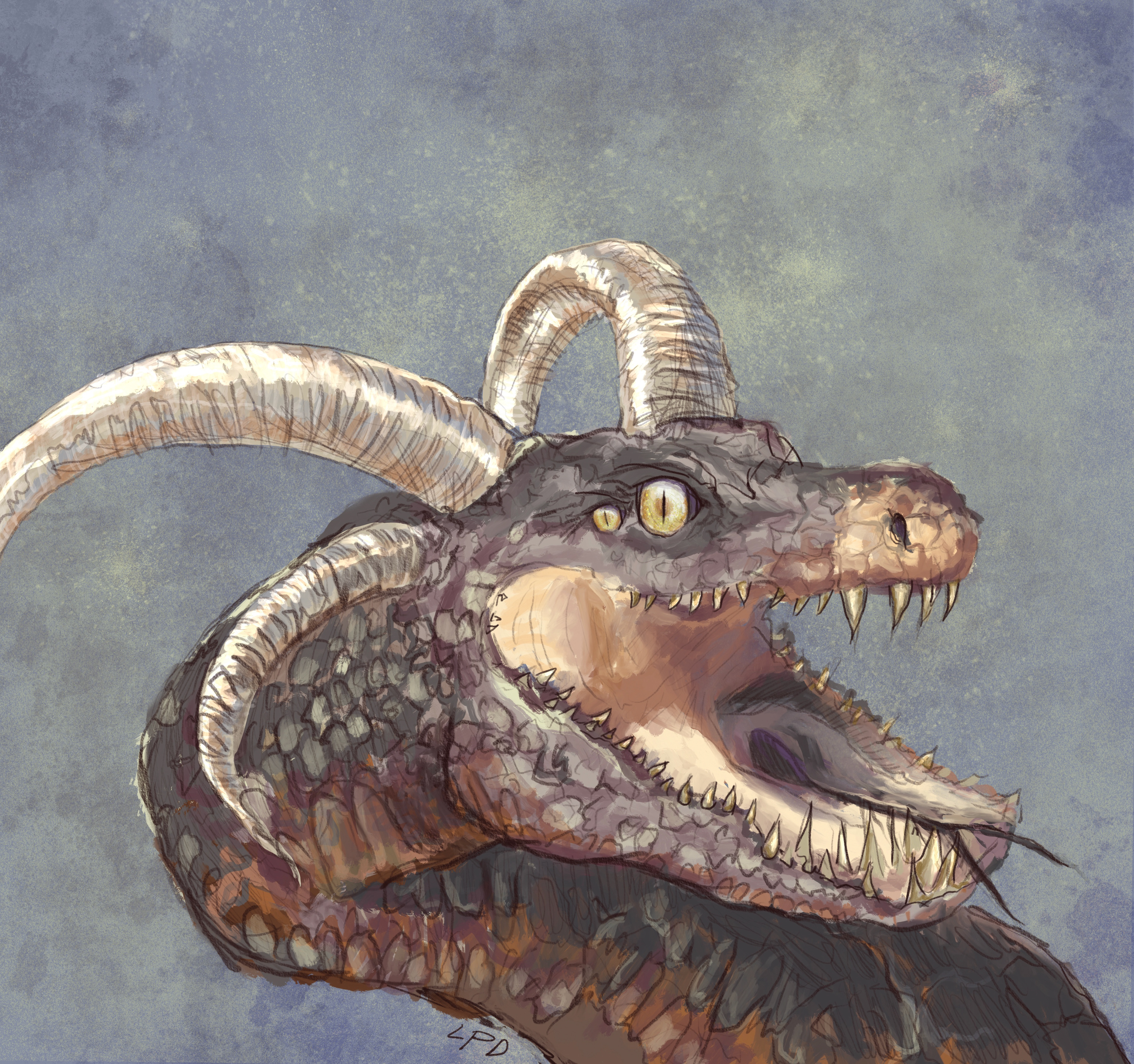 Cover for “Finding Creek” game, concept art, Cheatin’ Fair Games, Digital painting, 2022