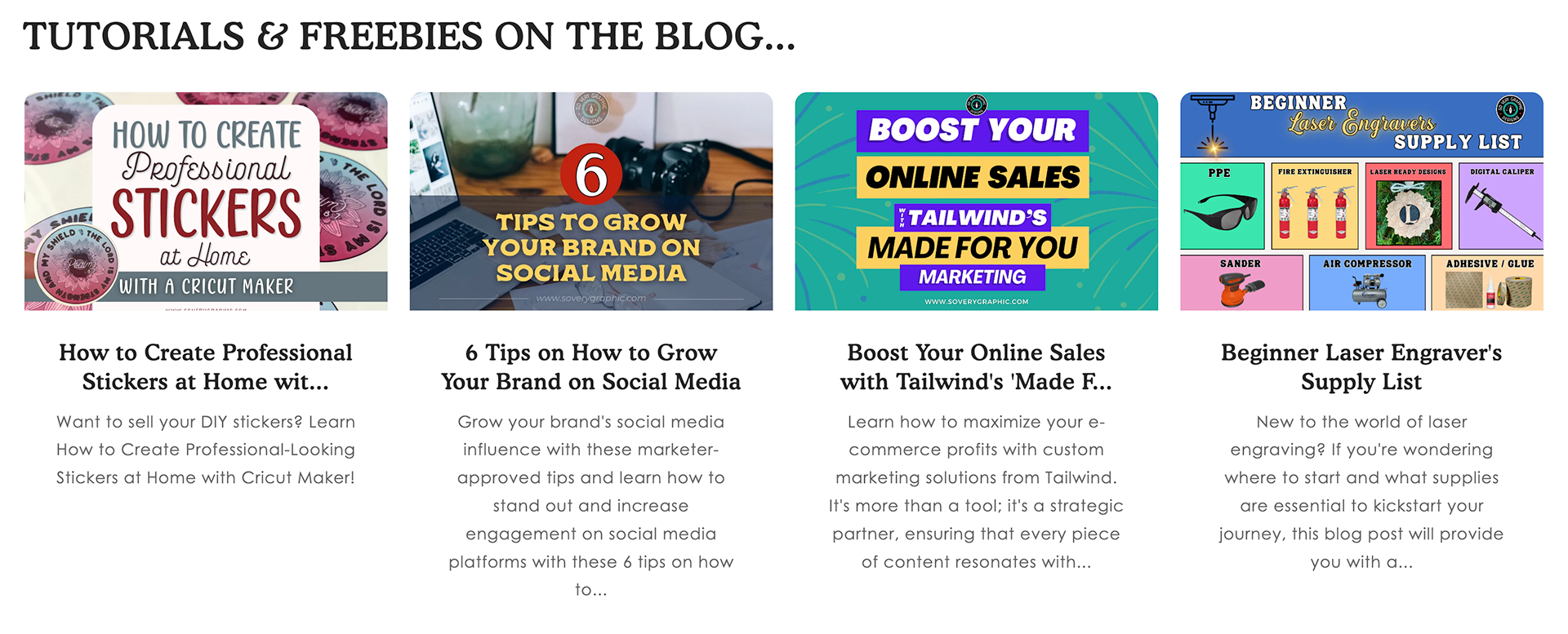 So Very Graphic Tutorials Blog