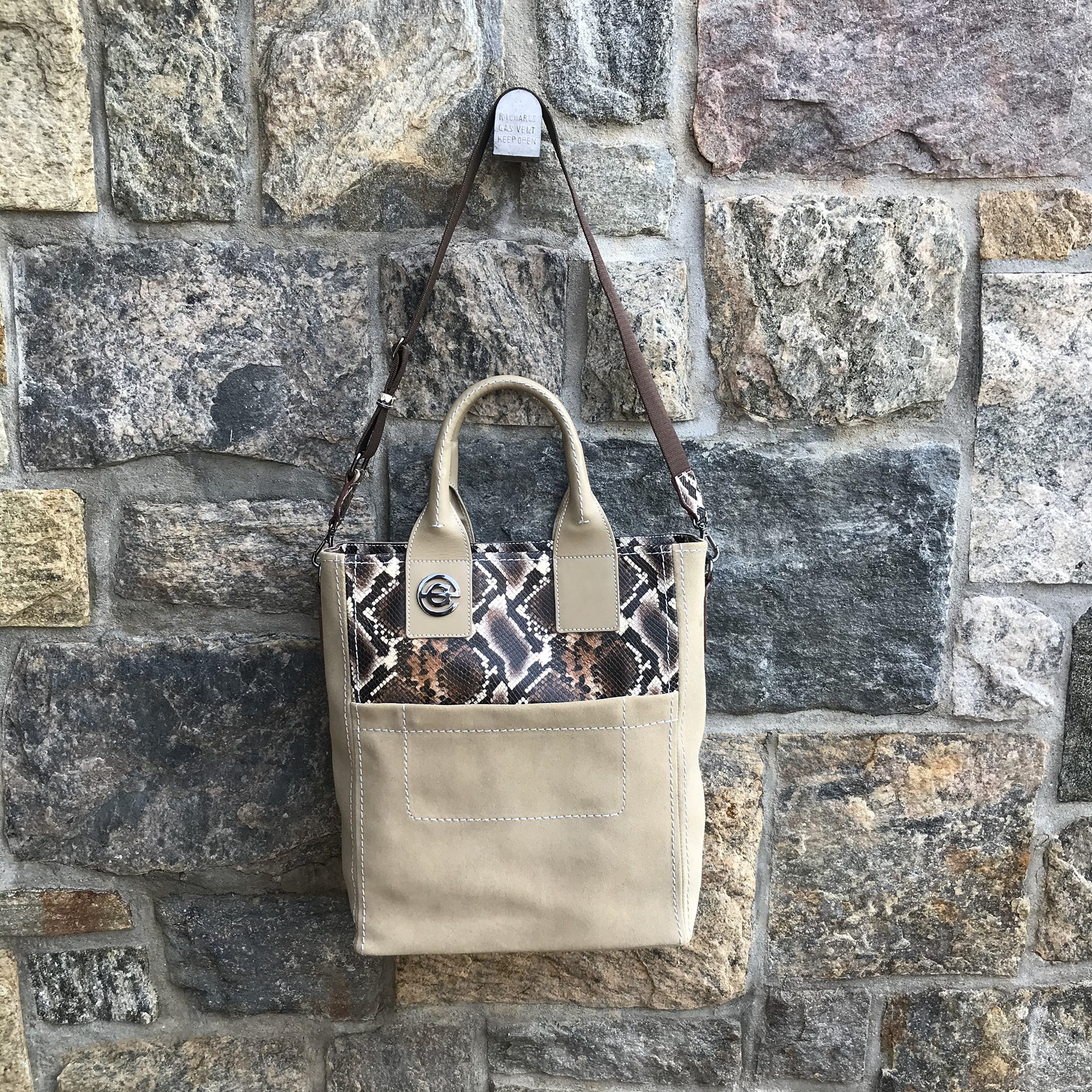 front with detachable strap