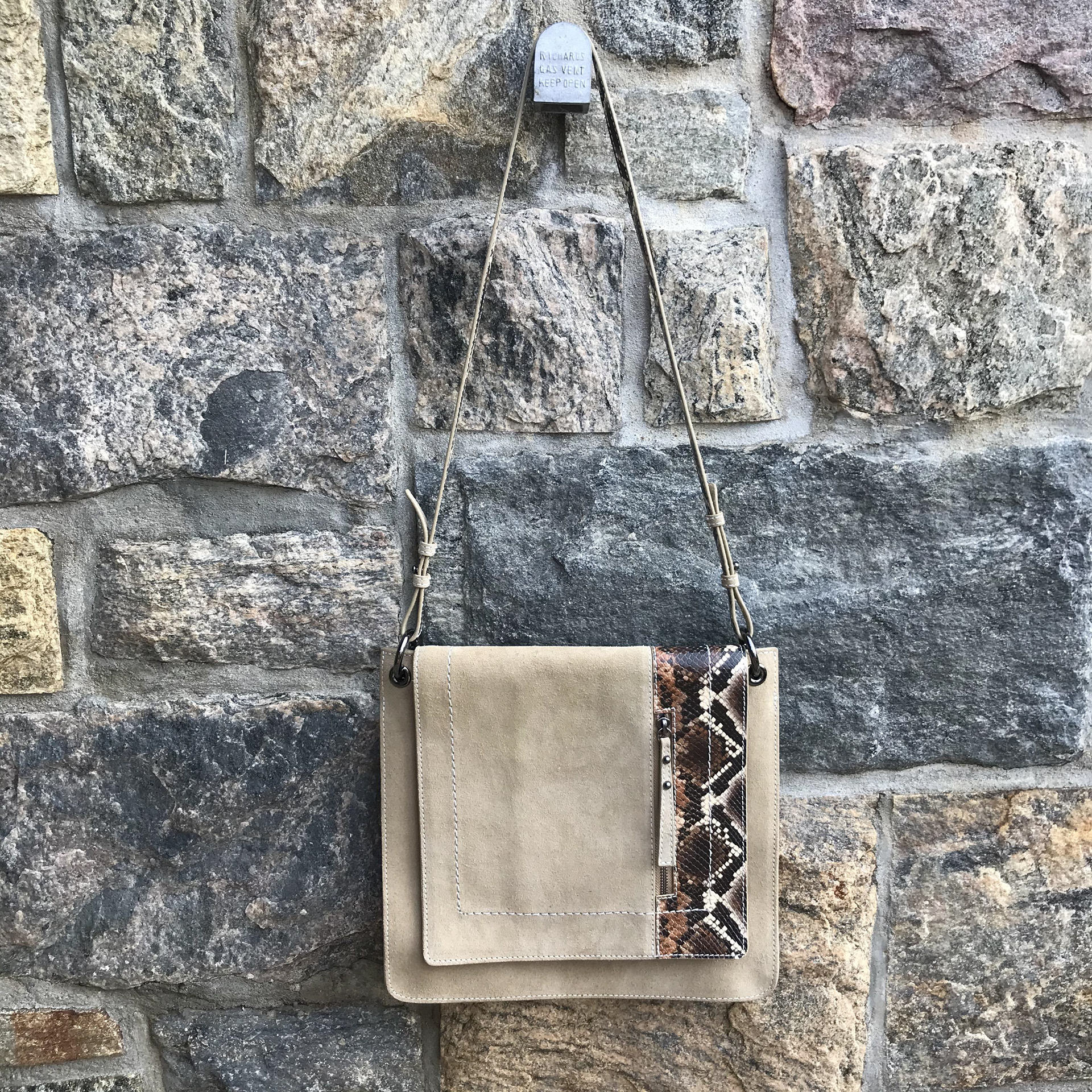 front with crossbody strap