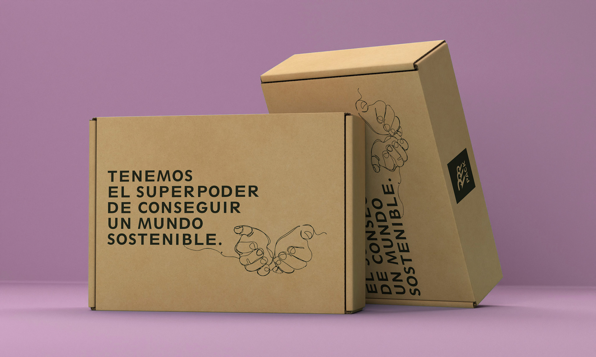 WelcomePack para clientes de la marca | contenedor de muestrario de bolsas.