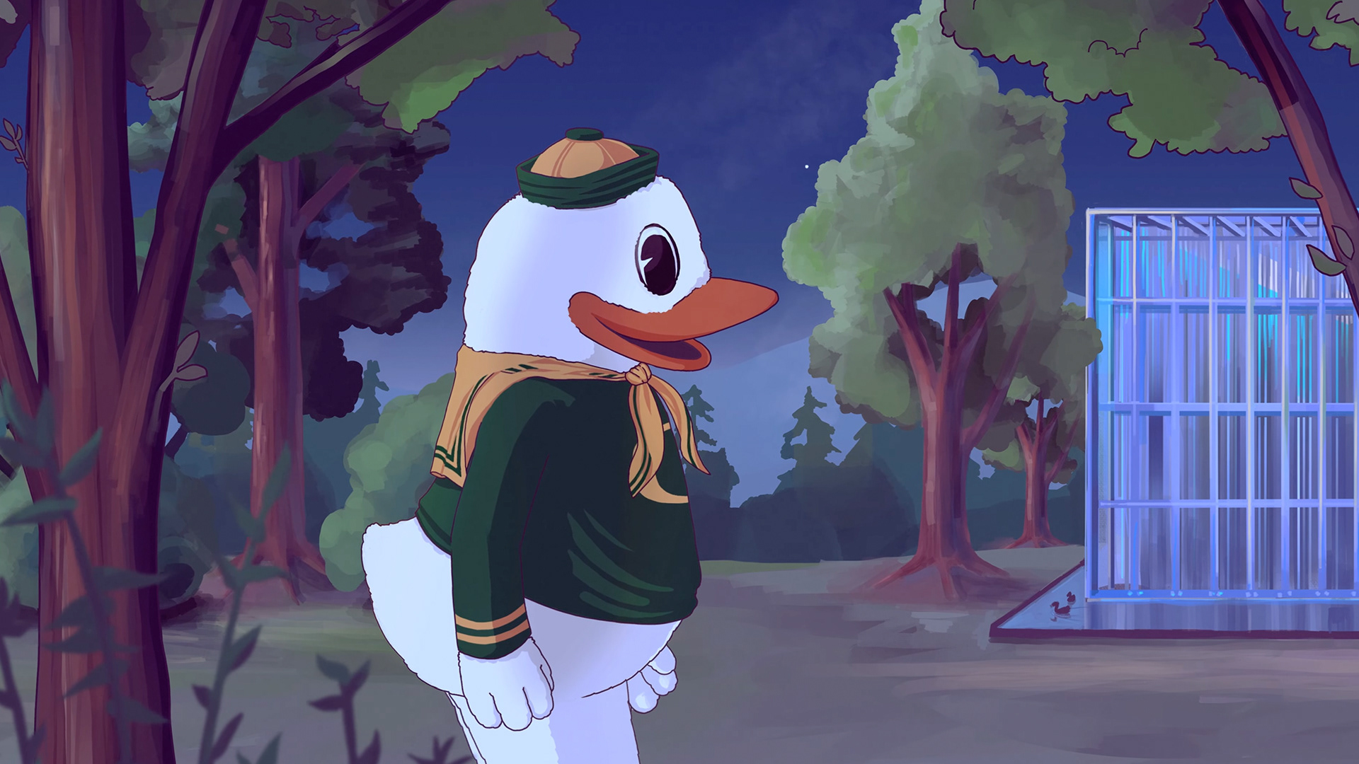 Reflection Pond in front of Jaqua