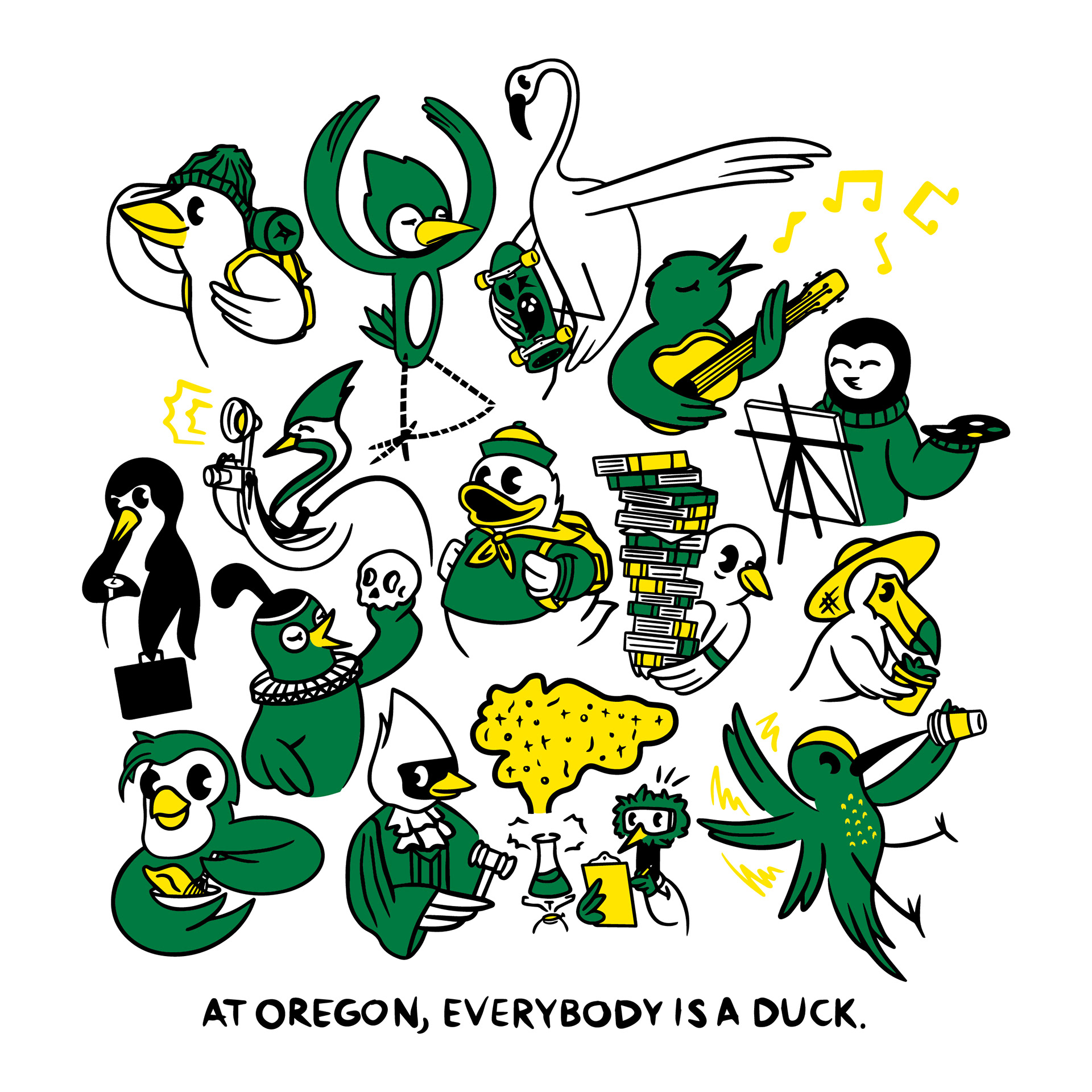 "Everybody's a Duck" Illustration by Ryan McBride, Art Direction Leah Olson