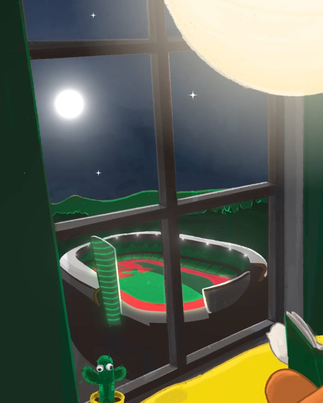 Hayward Field all lit up 1