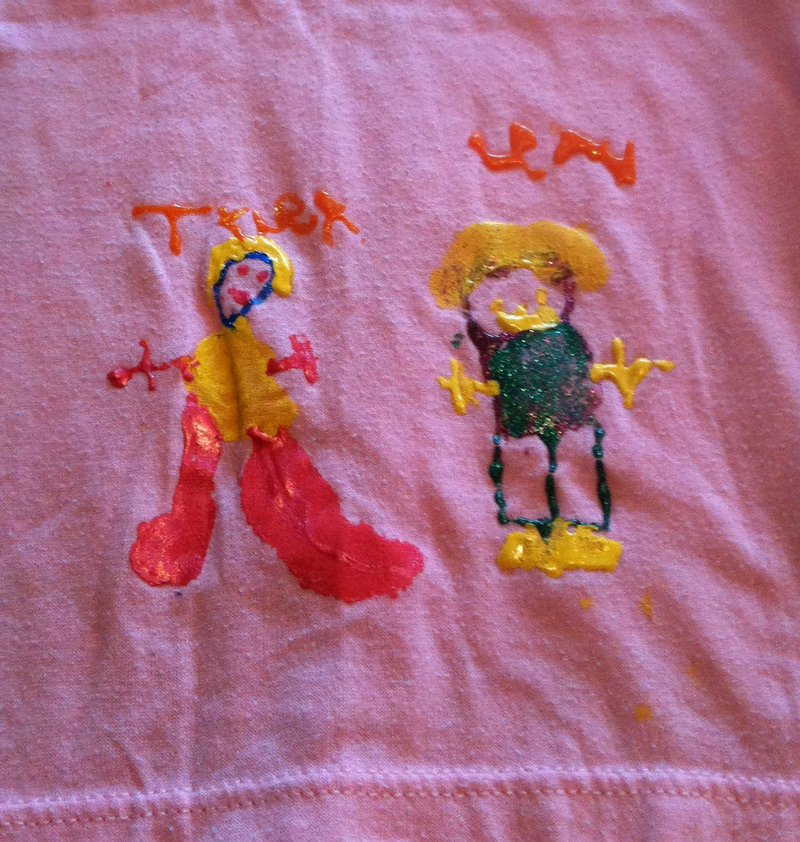 Early design for “The Cats” T-ball uniform, circa 1992