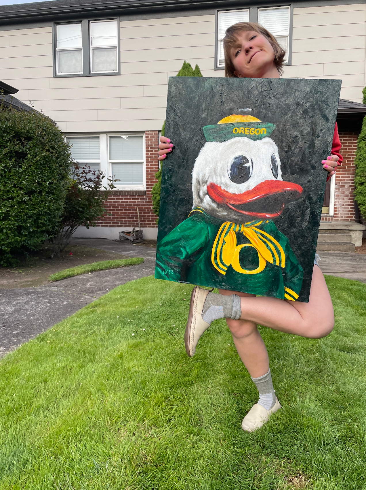 Done! ( Those socks? That face? 🤷 WHF.)