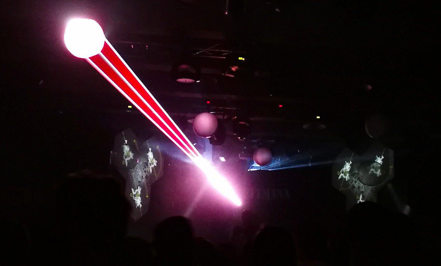 Light installation at techno club at Kraken in Stockholm, 2017. Co lab with Filip "Laser boy" Lundkvist