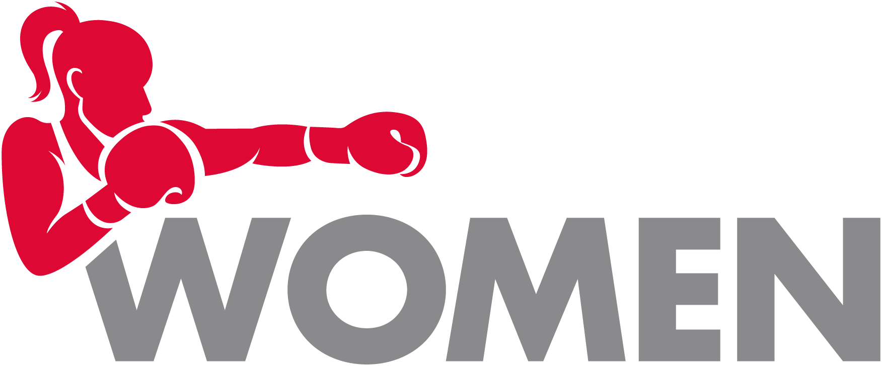 England Boxing Women logo, woman boxer above the text women
