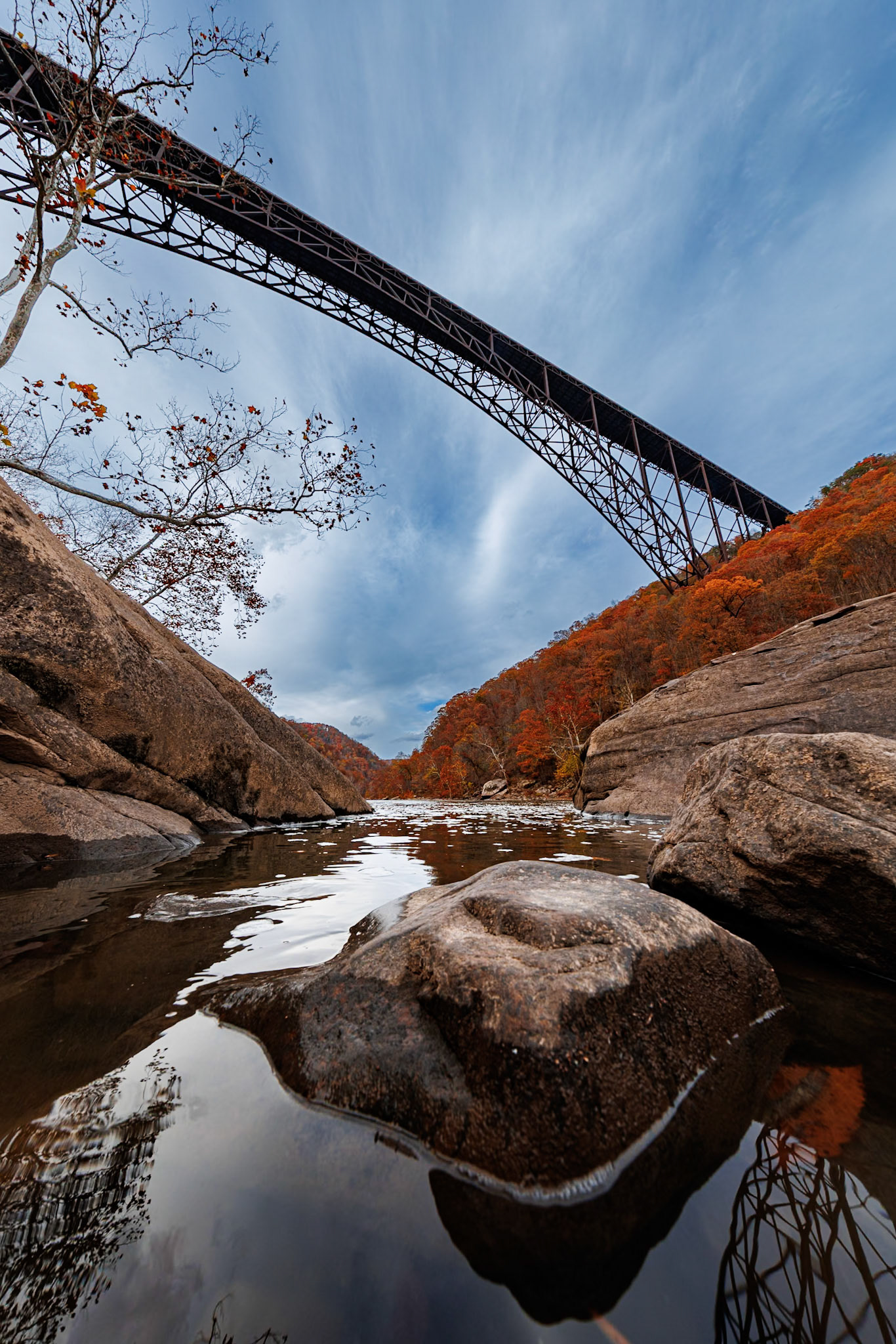 Beneath the New River Gorge Bridge, Fall 2025