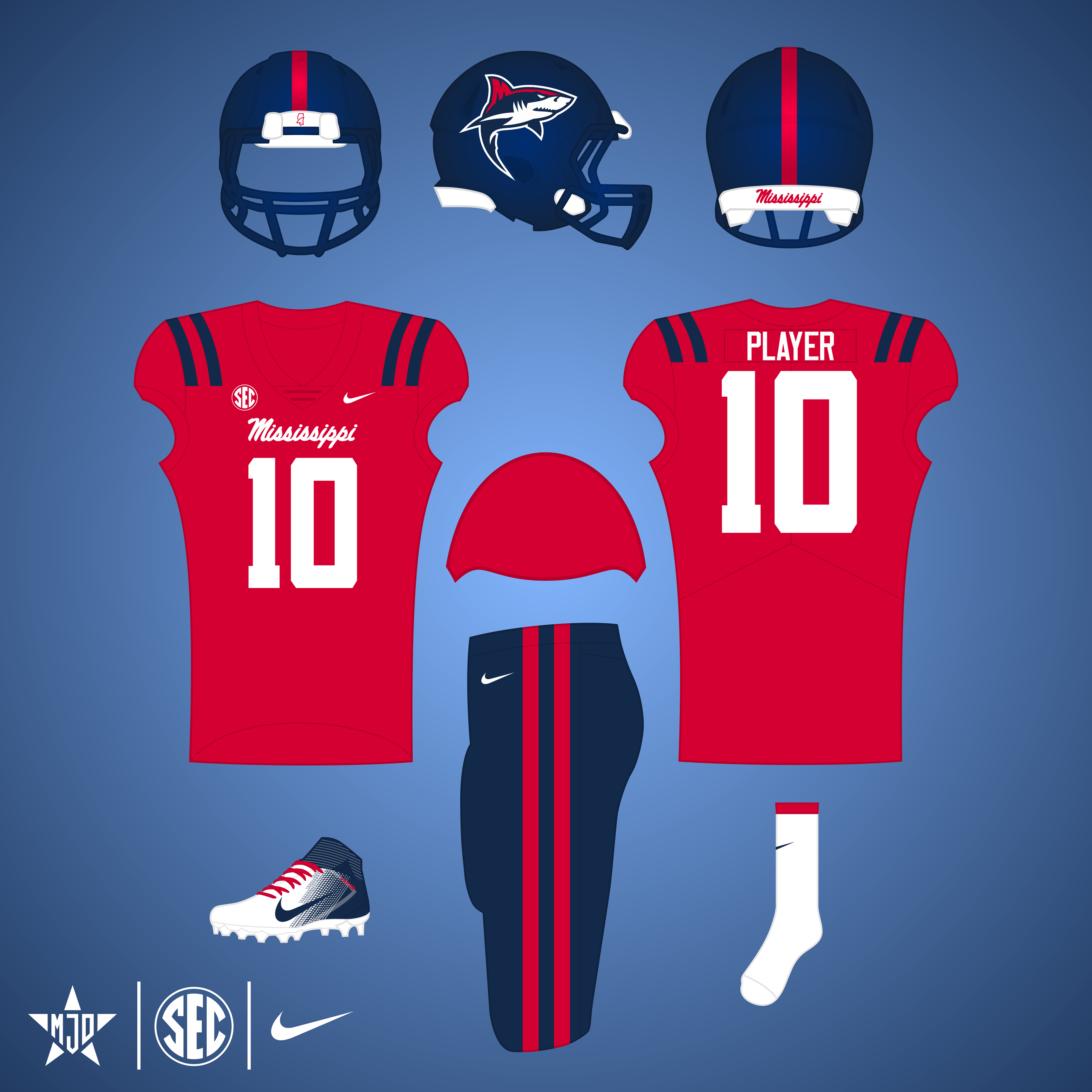 Mississippi Landsharks Alternate 1