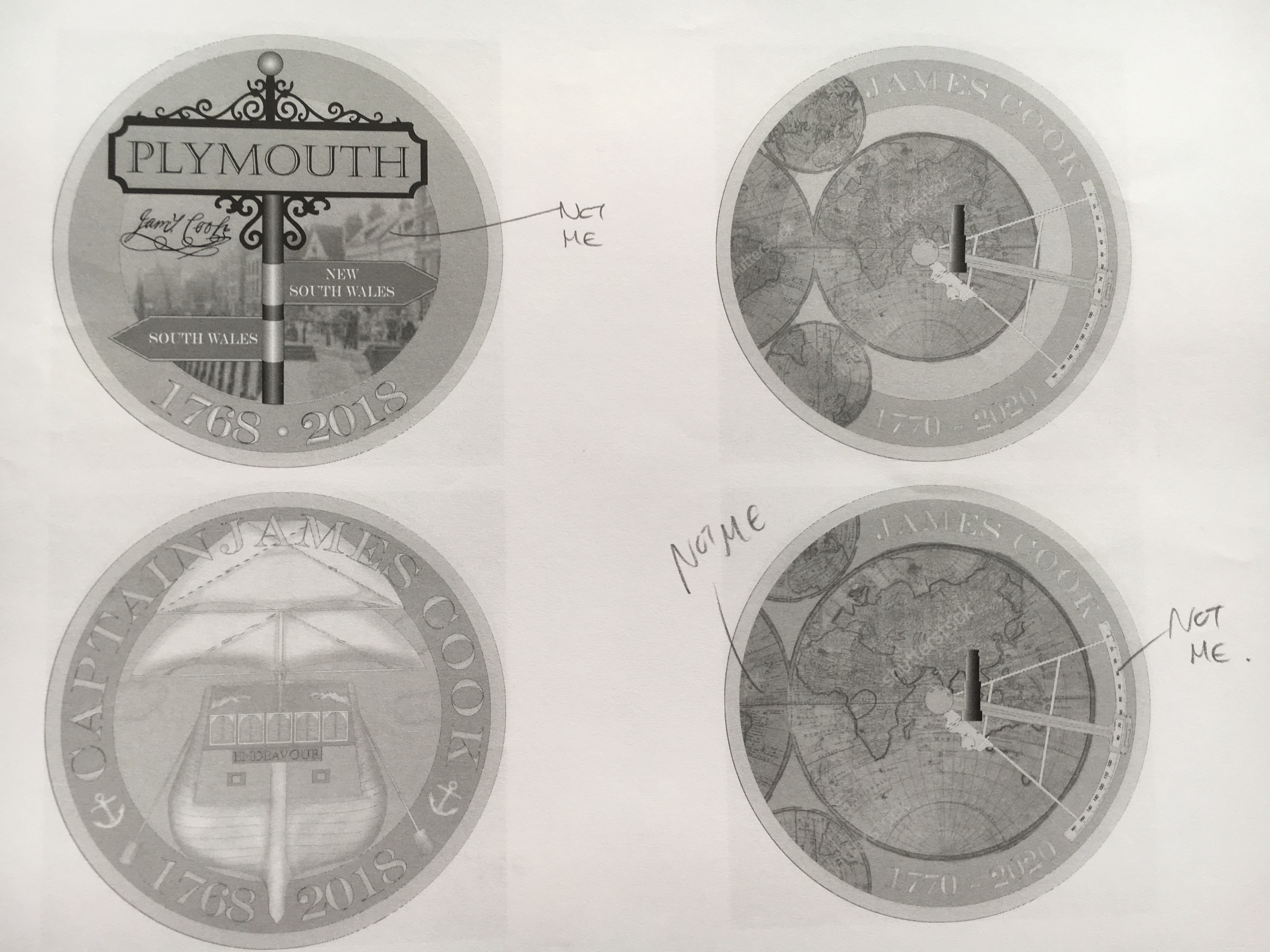 £2 Captain Cook Submission