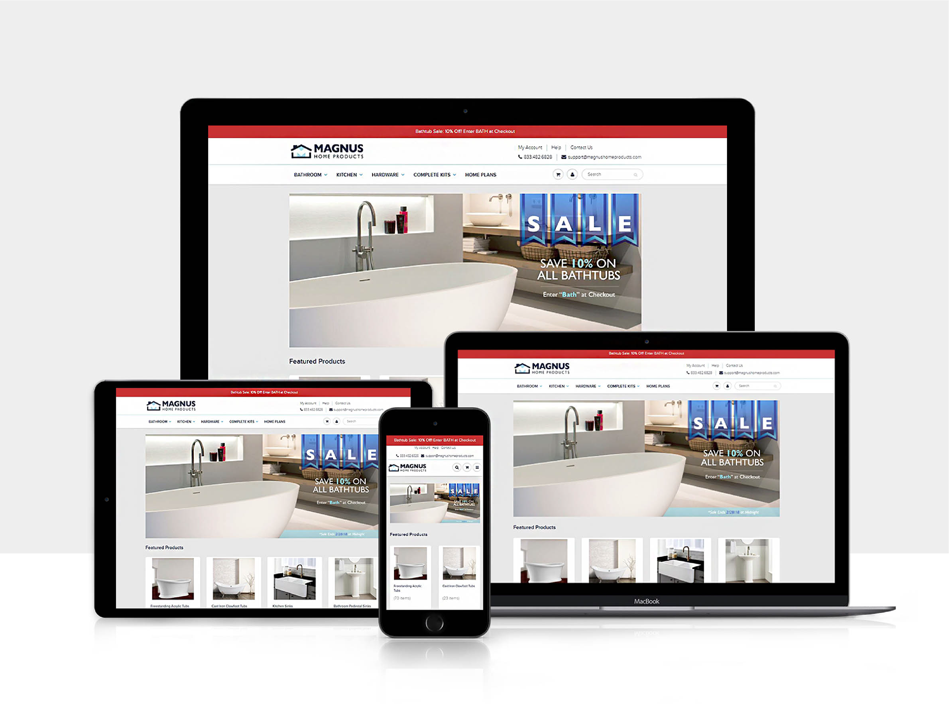 Website mockup