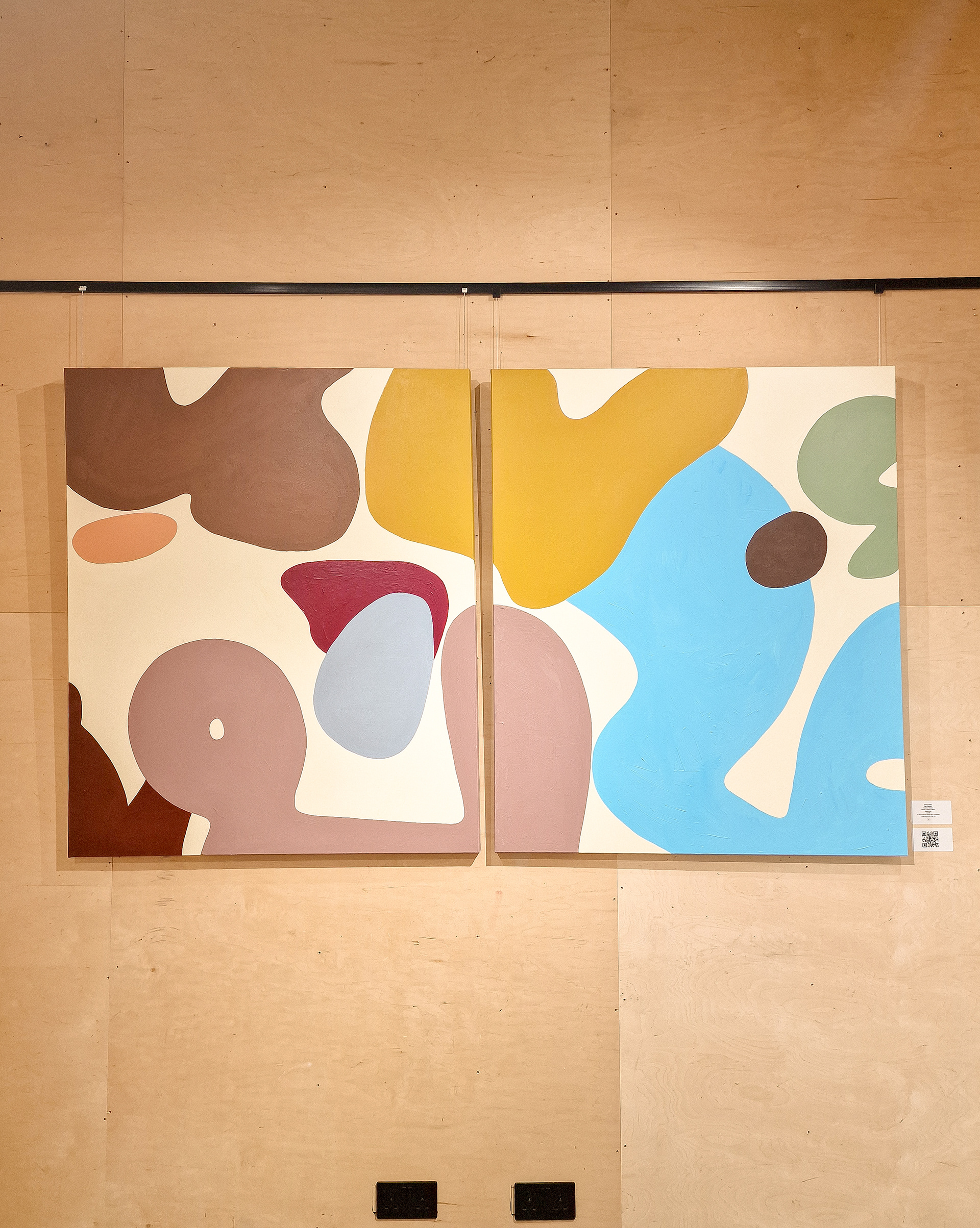 Original luxury abstract painting by Gareth Luxton, perfect for high-end interior design.