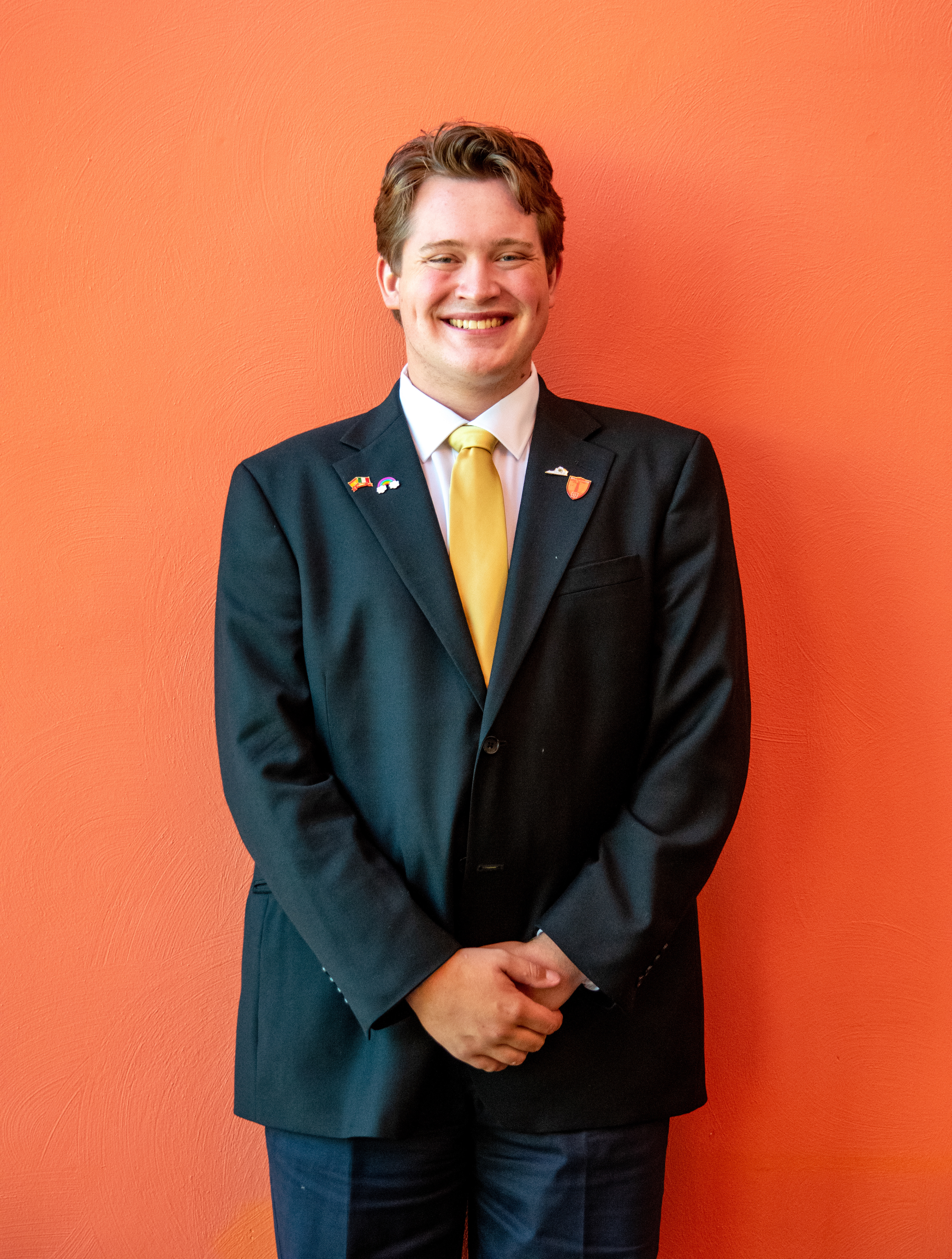 Charlie Sloop, one of two candidates for the Diversity, Equity, and Inclusion representative for the Undergraduate Student Senate at Virginia Tech, on October 13, 2021.