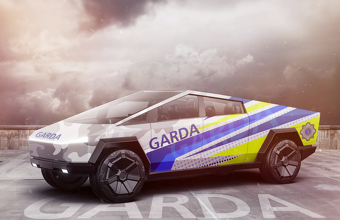 Cybertruck Garda - Ireland 