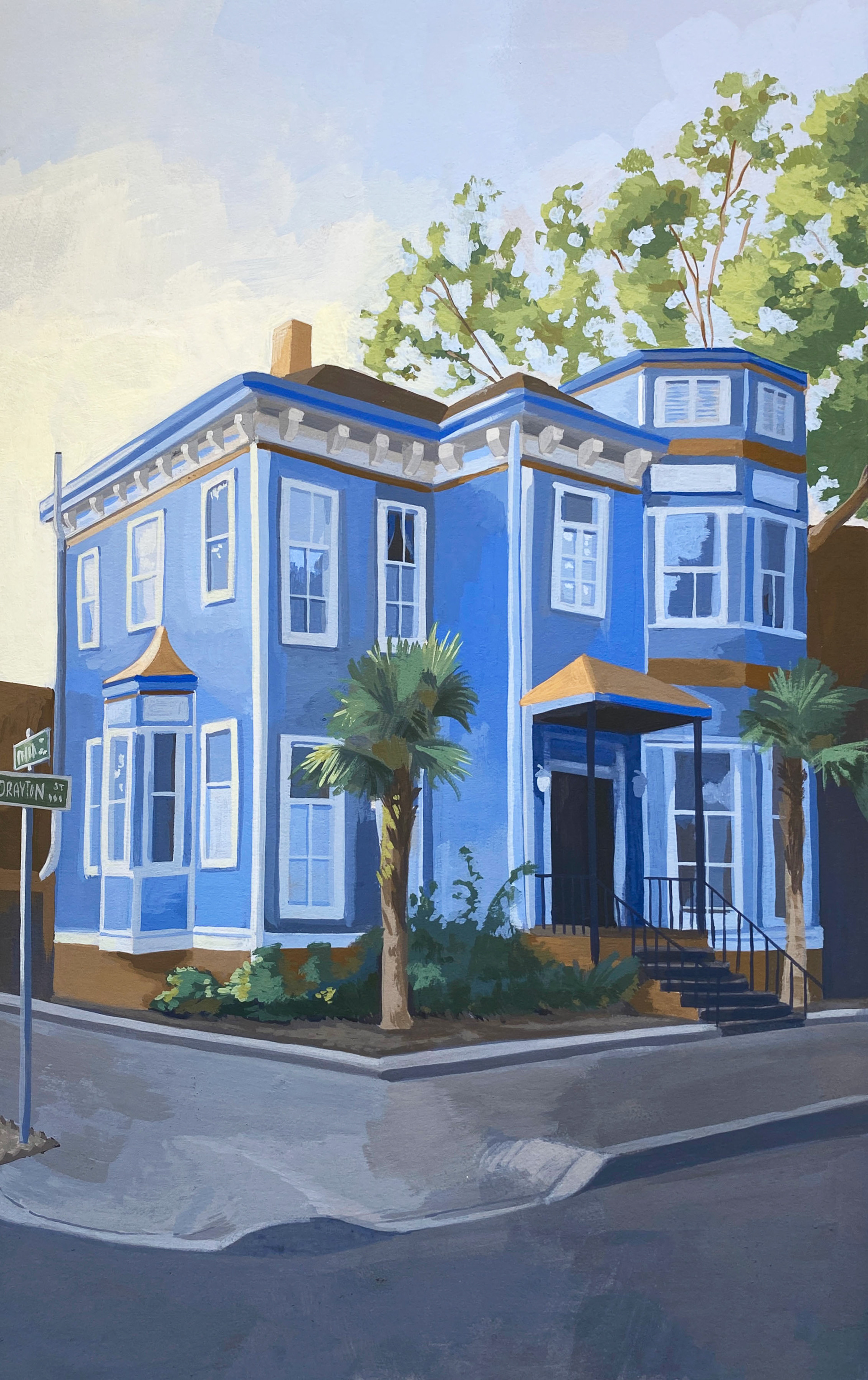 4 Color Building Study; Acryla gouache, 2023