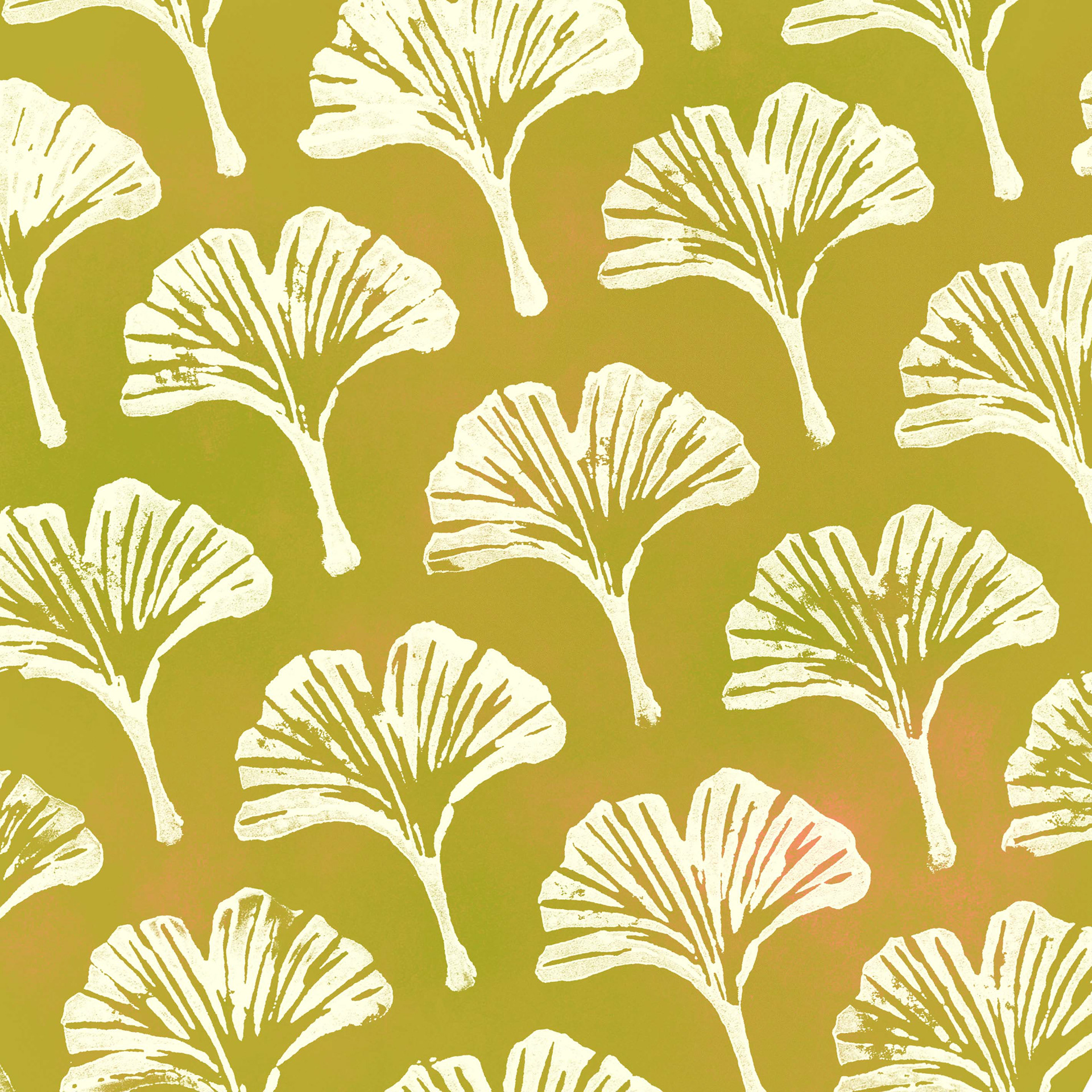 Hand-Stamped Gingko