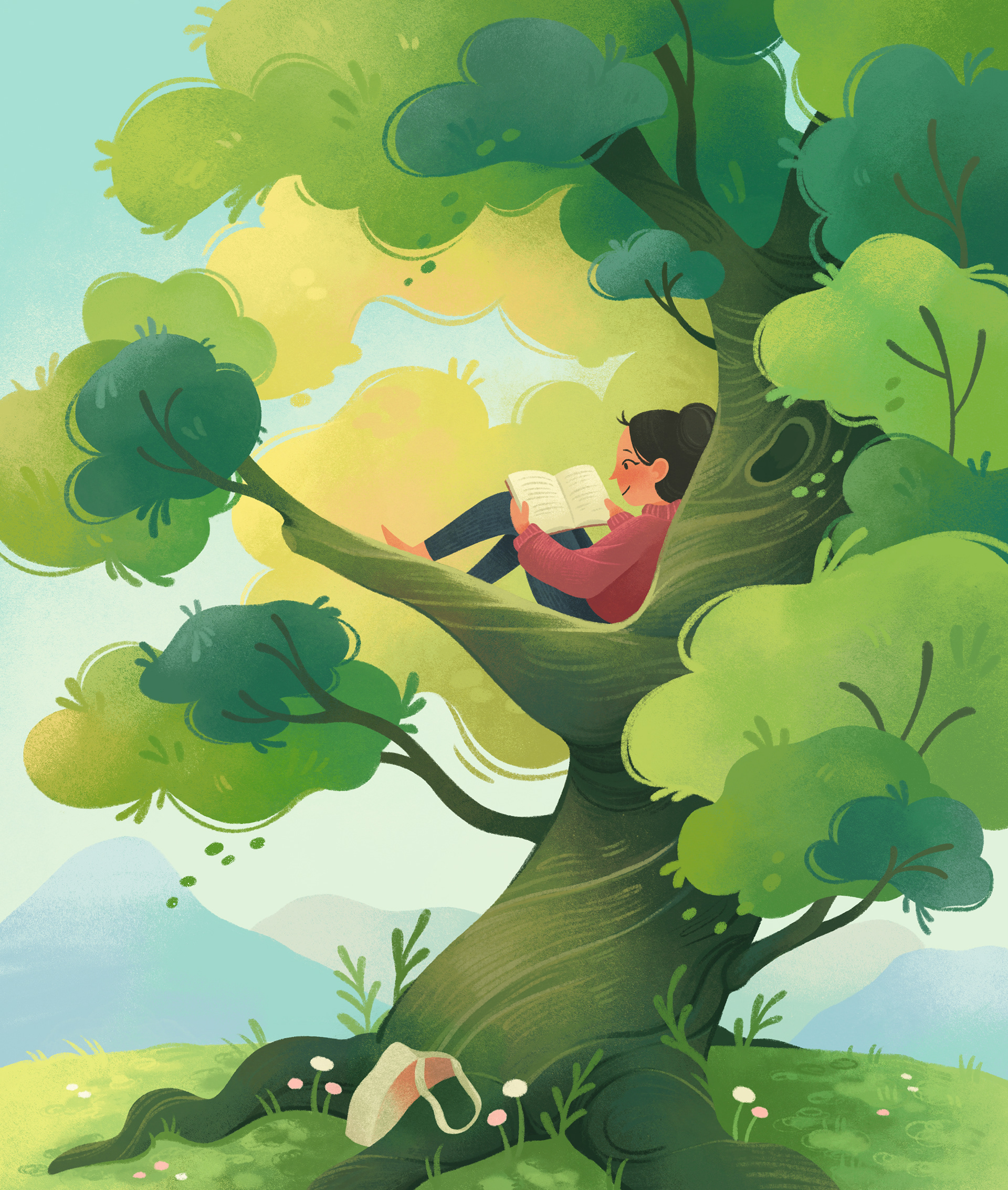 Mock Cover for Breathe Magazine; Procreate, 2024