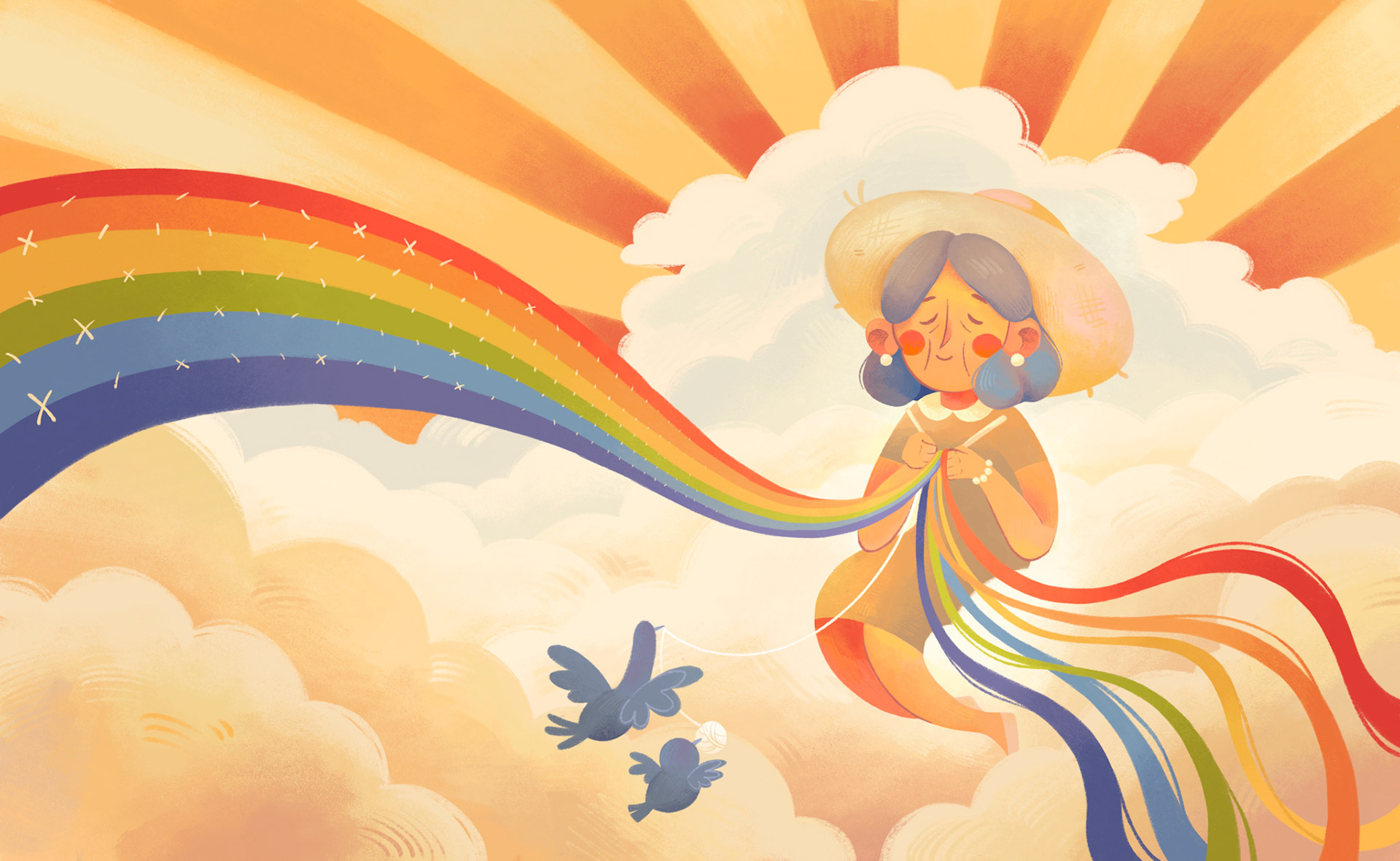 How Rainbows are Made; Procreate, 2023