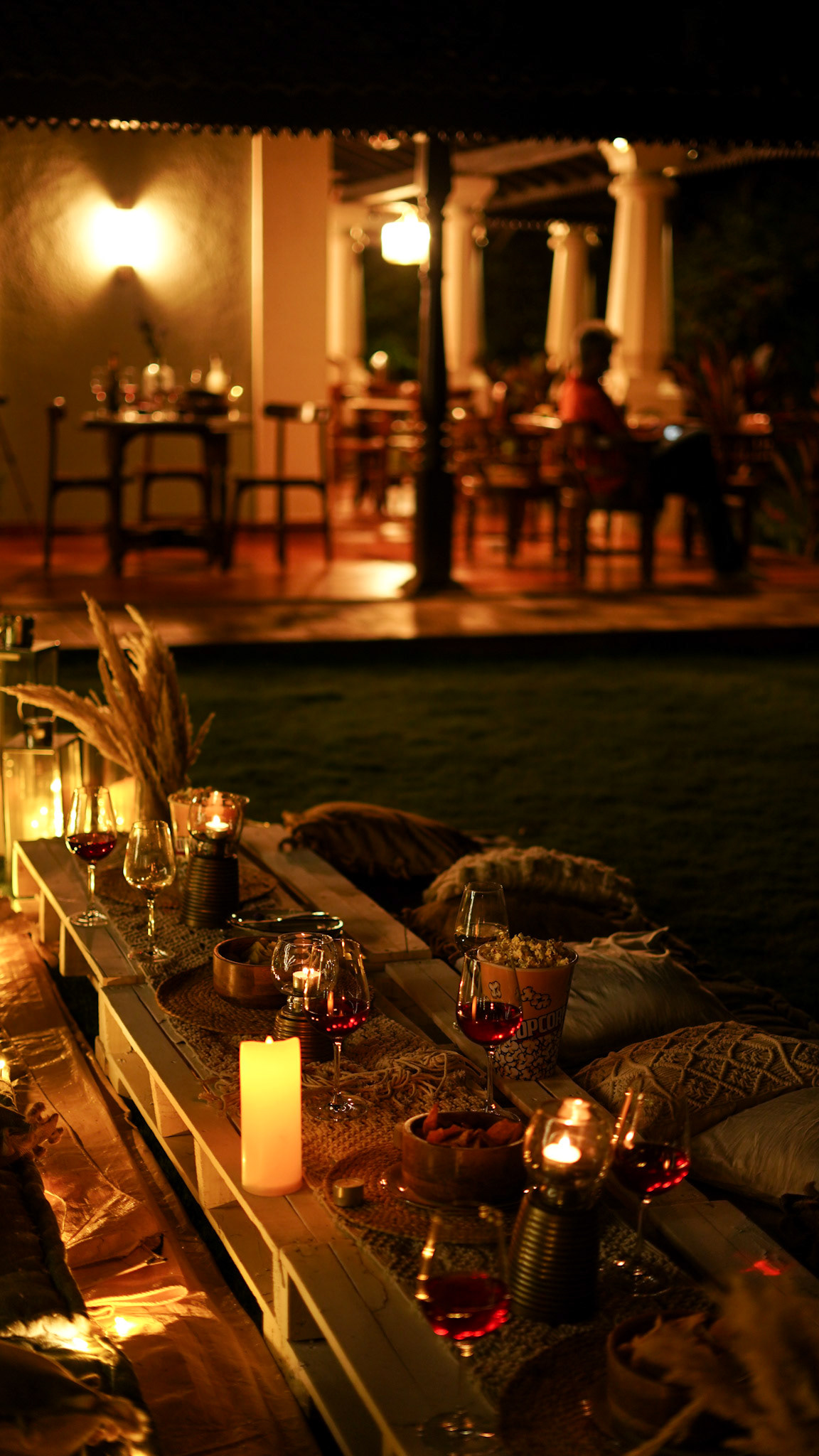 Cozy evening with friends