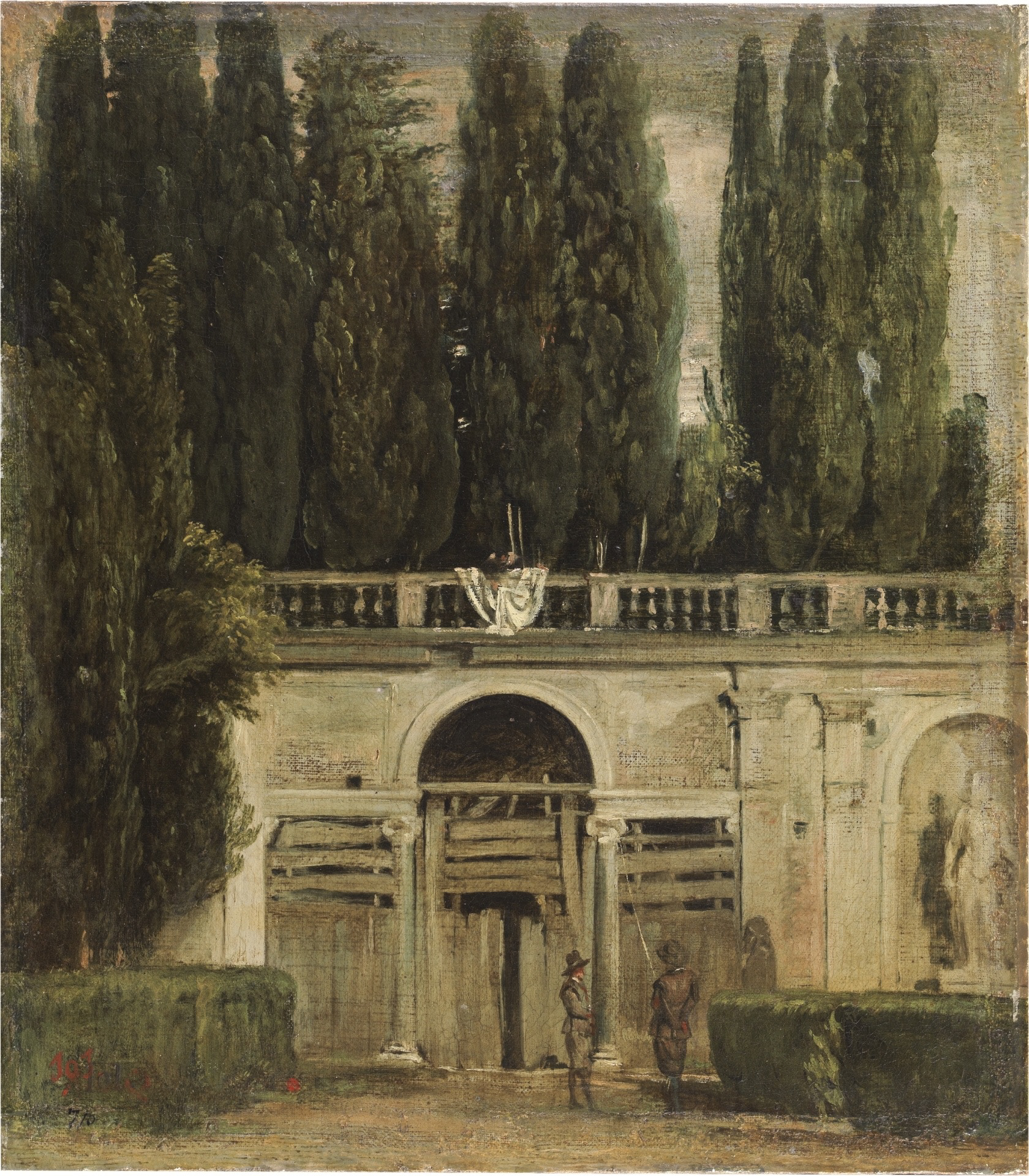 Diego Velázquez, View of the Garden of the Villa Medici, c.1649
