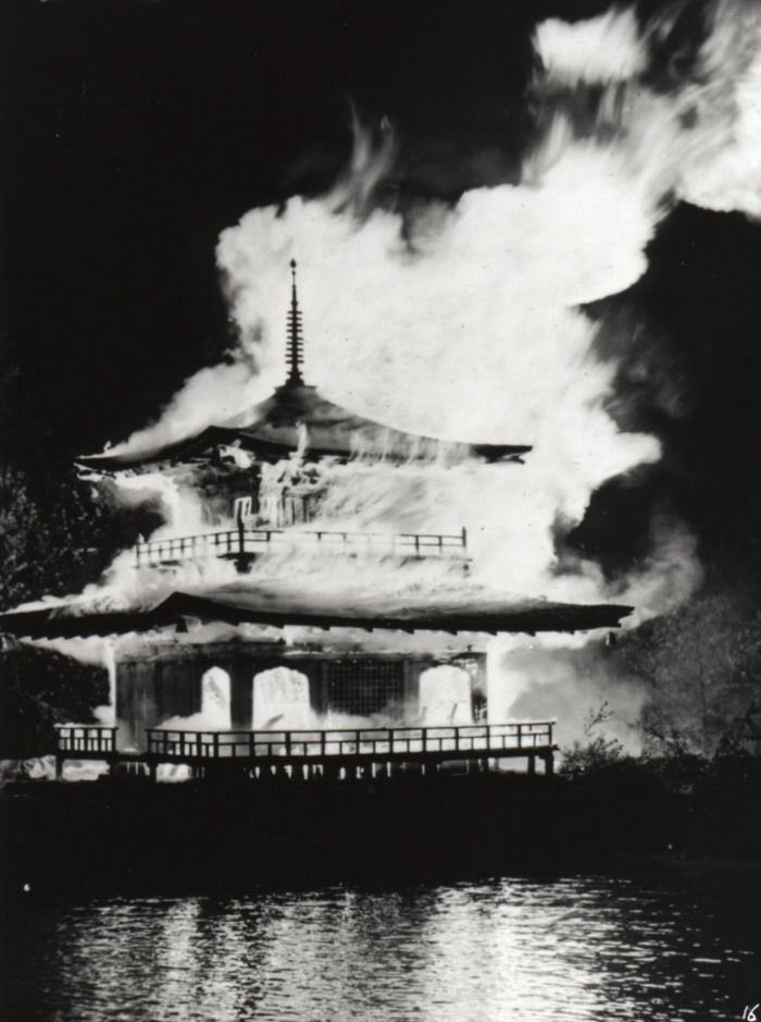 Kinkakuji (Golden Pavilion) Fire, Kyoto, 1950