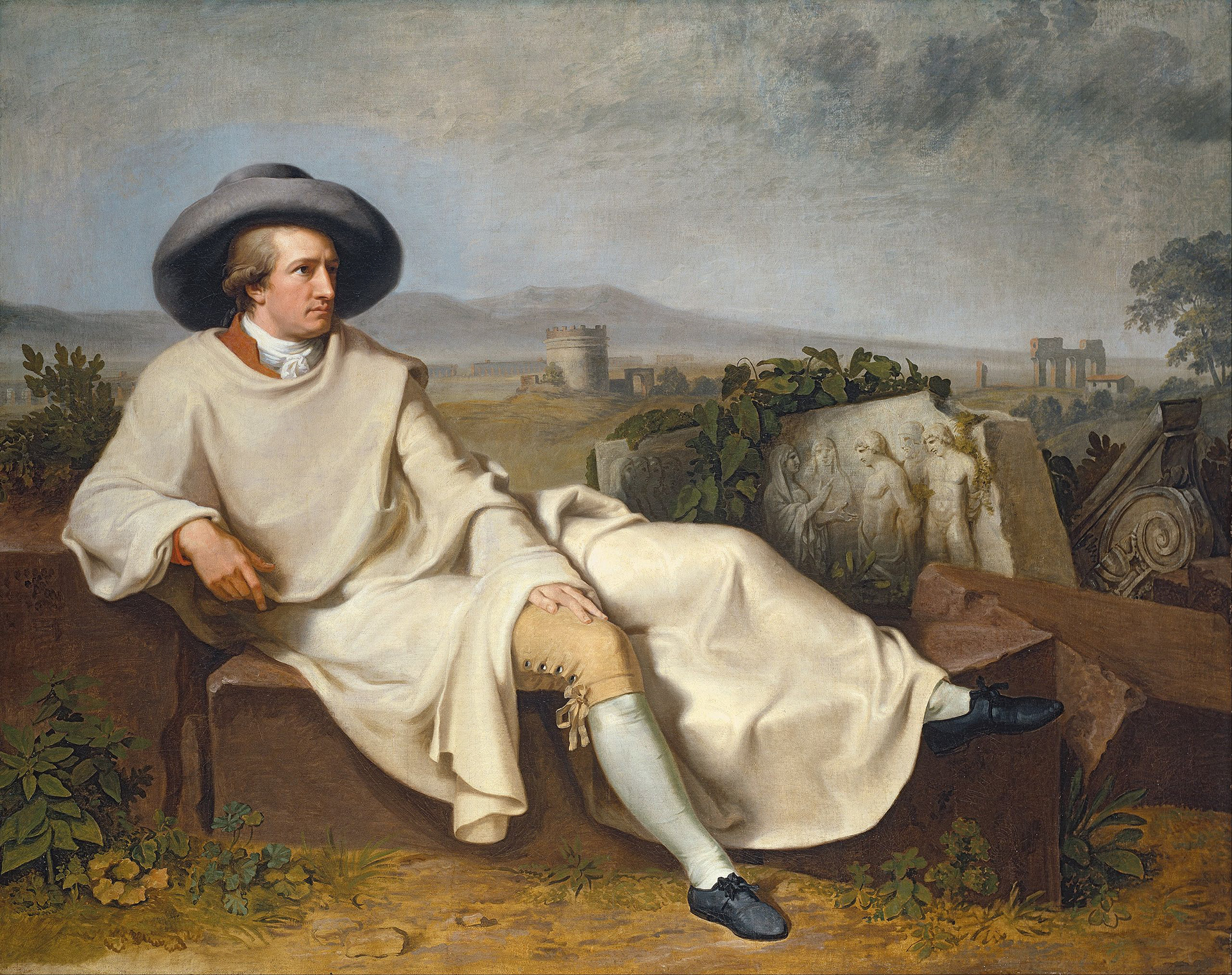Johann Heinrich Wilhelm Tischbein, Goethe in the Roman Campagna, 1787  