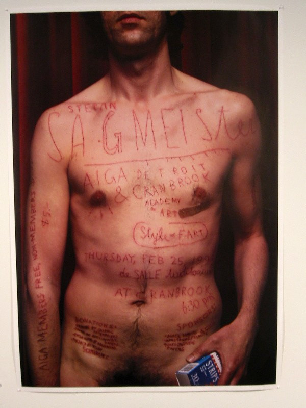 Stefan Sagmeister, AIGA Detroit, 1999