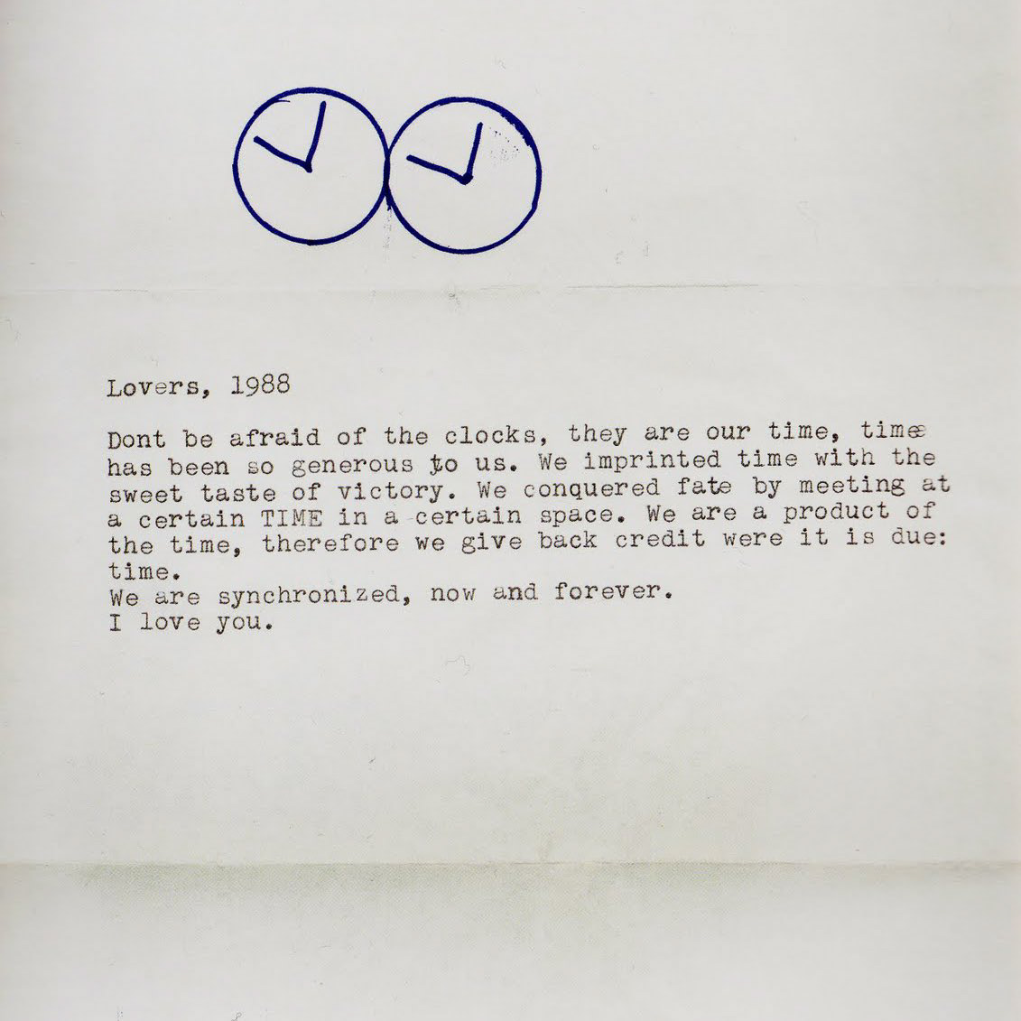 Félix Gonzalez Torres, Lovers, 1988