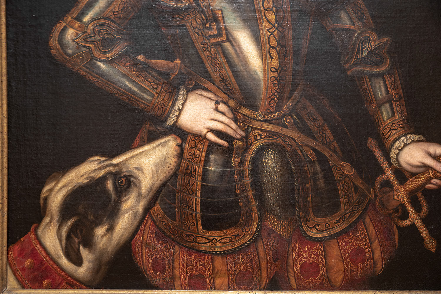 Cristóvão de Morais, Portrait of King Dom Sebastião (detail), c.1574