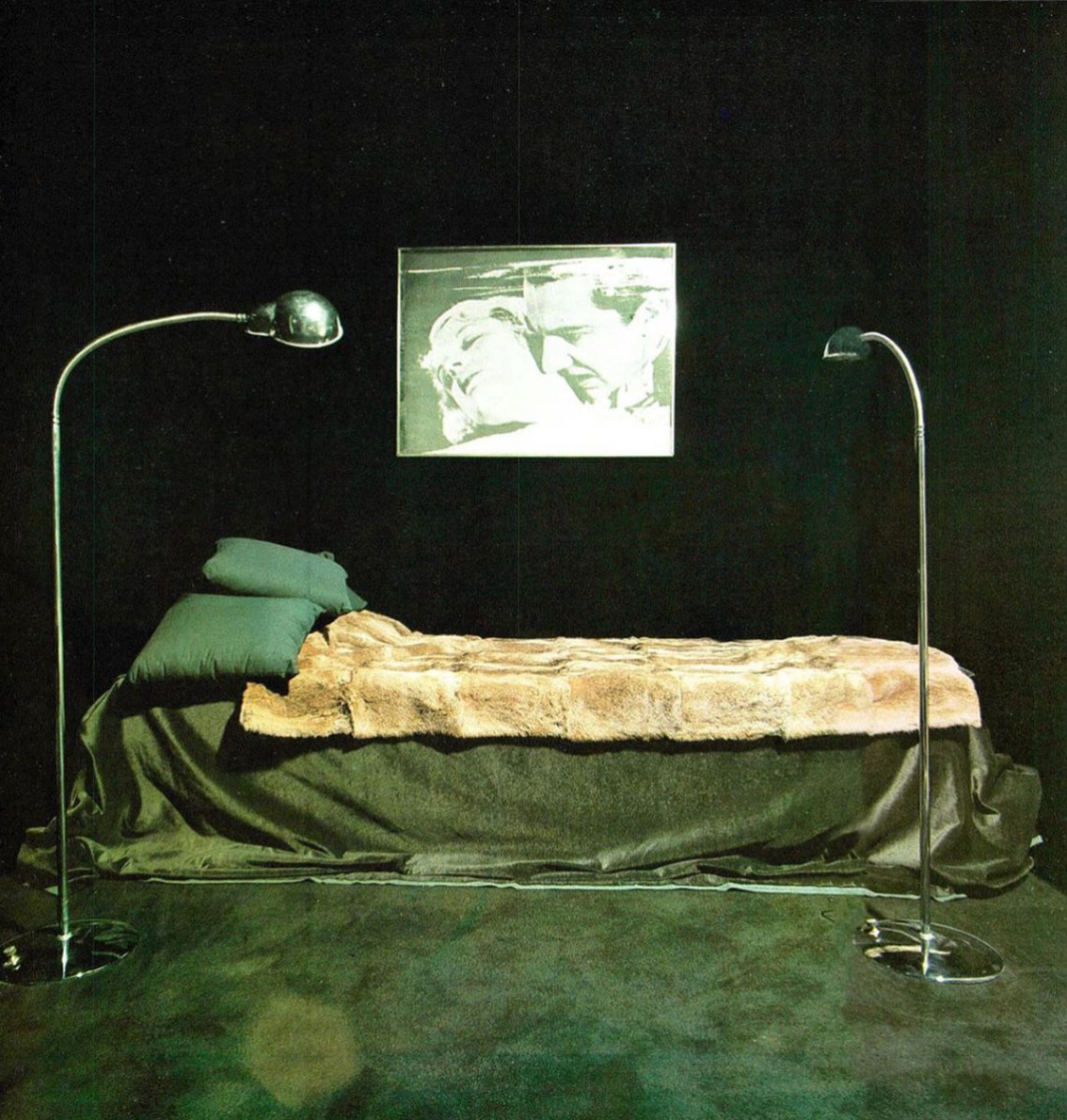 Cy Twombly bedroom, Rome, 1971