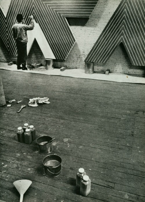 Ugo Mulas, Frank Stella at work, 1964