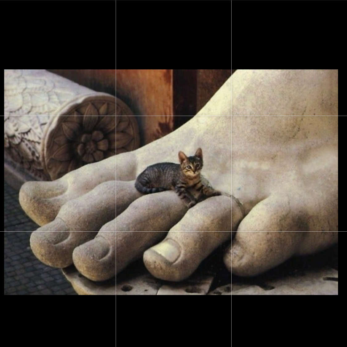 Giancarlo Gasponi, Little Kitten resting on the statue of Constantine