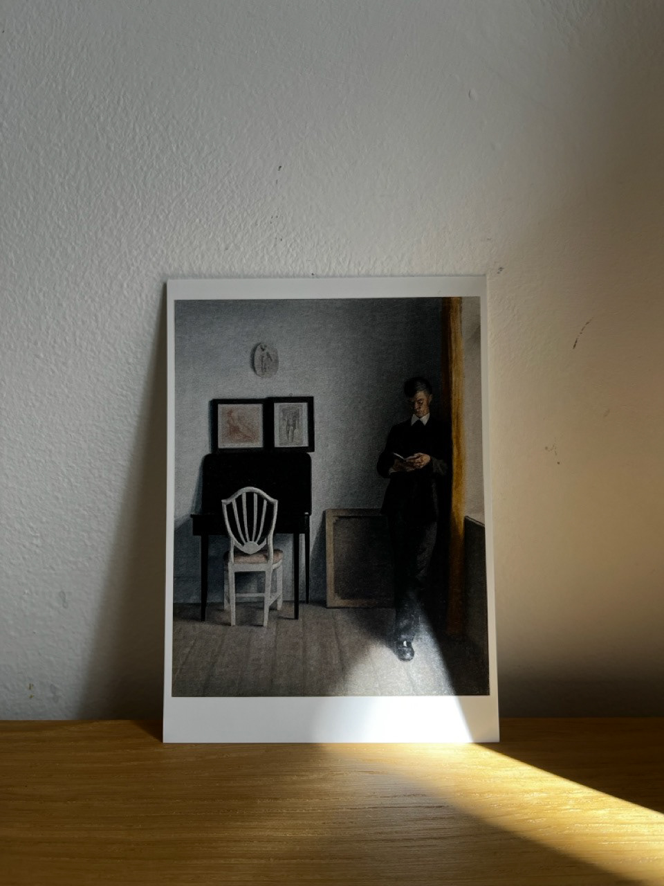 Vilhelm Hammershøi, Interior with Young Man Reading, 1898 