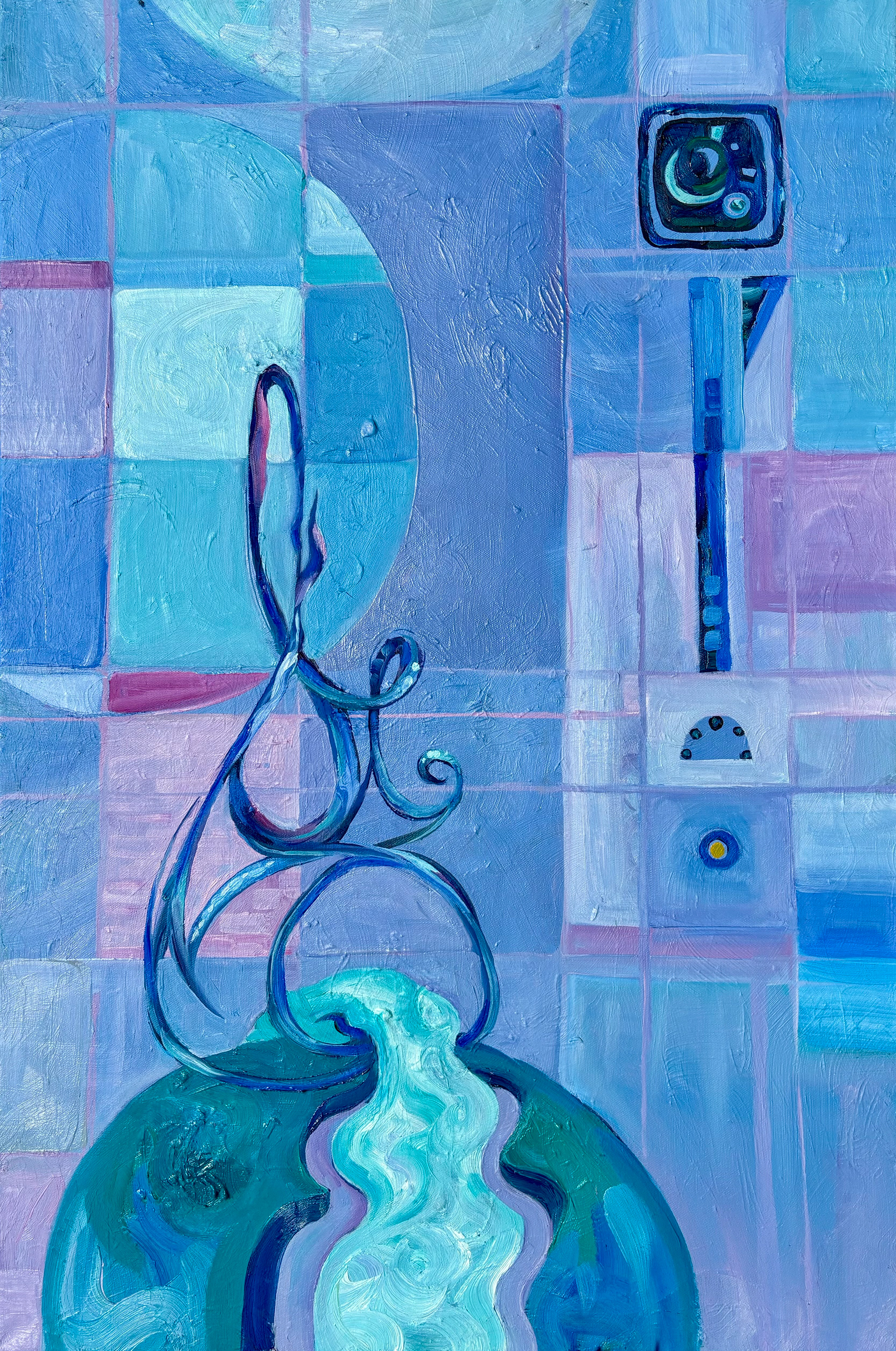 Waterfall, 2024, Oil Paint on Canvas