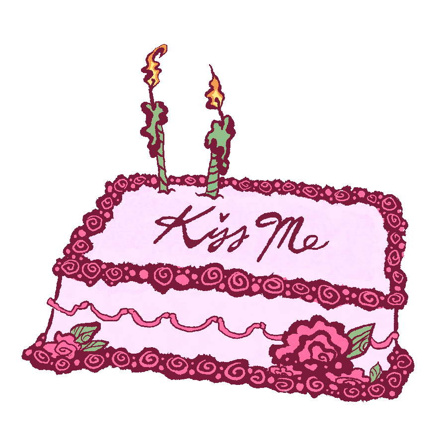 Kiss Me Cake, 2024, Animated Gif