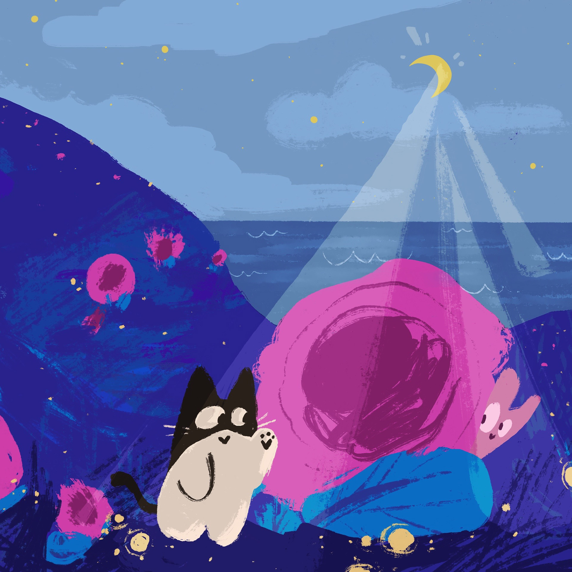 New Friend, 2023, Digital Painting