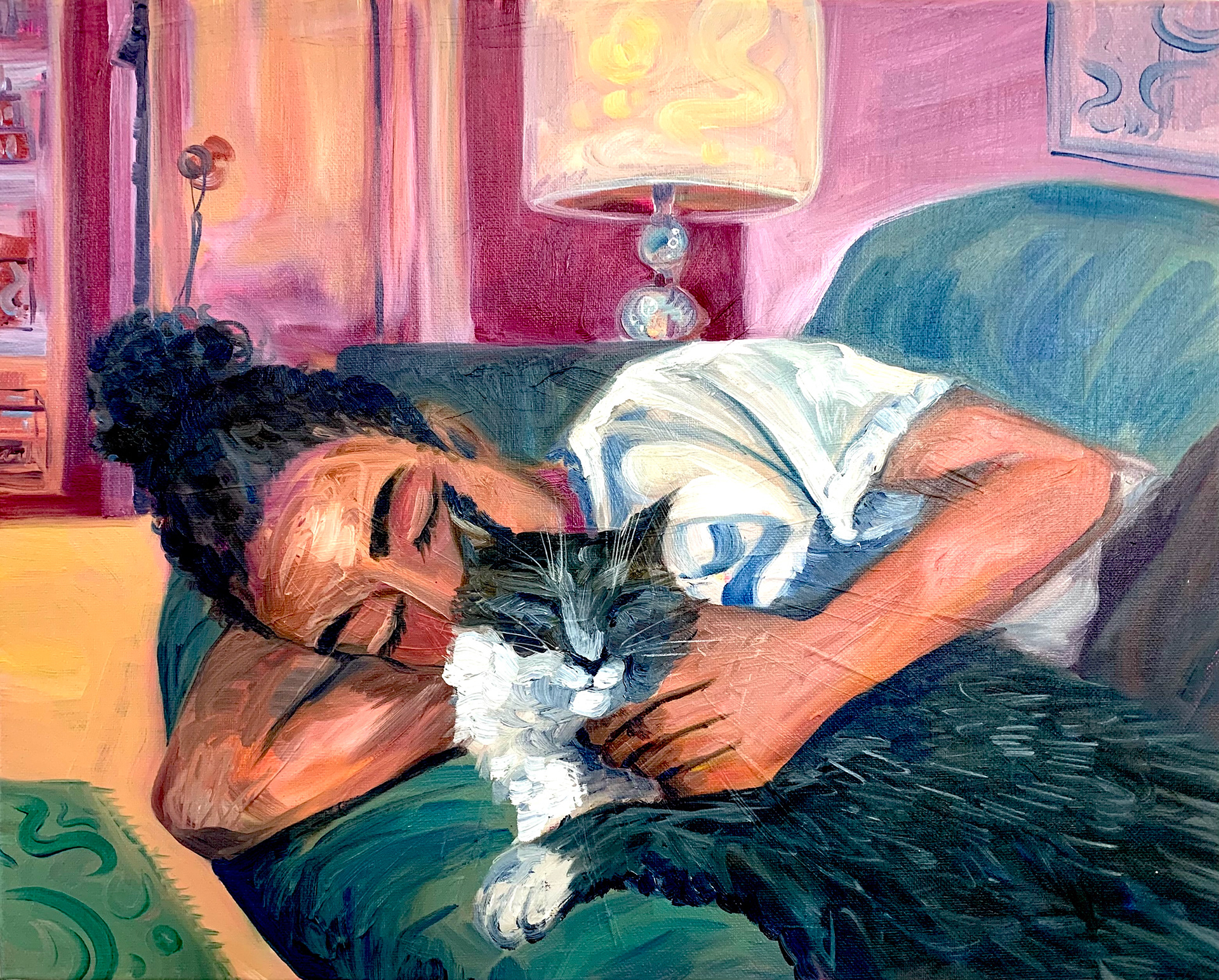 Ambi & Leia, 2023, Oil Paint on Canvas