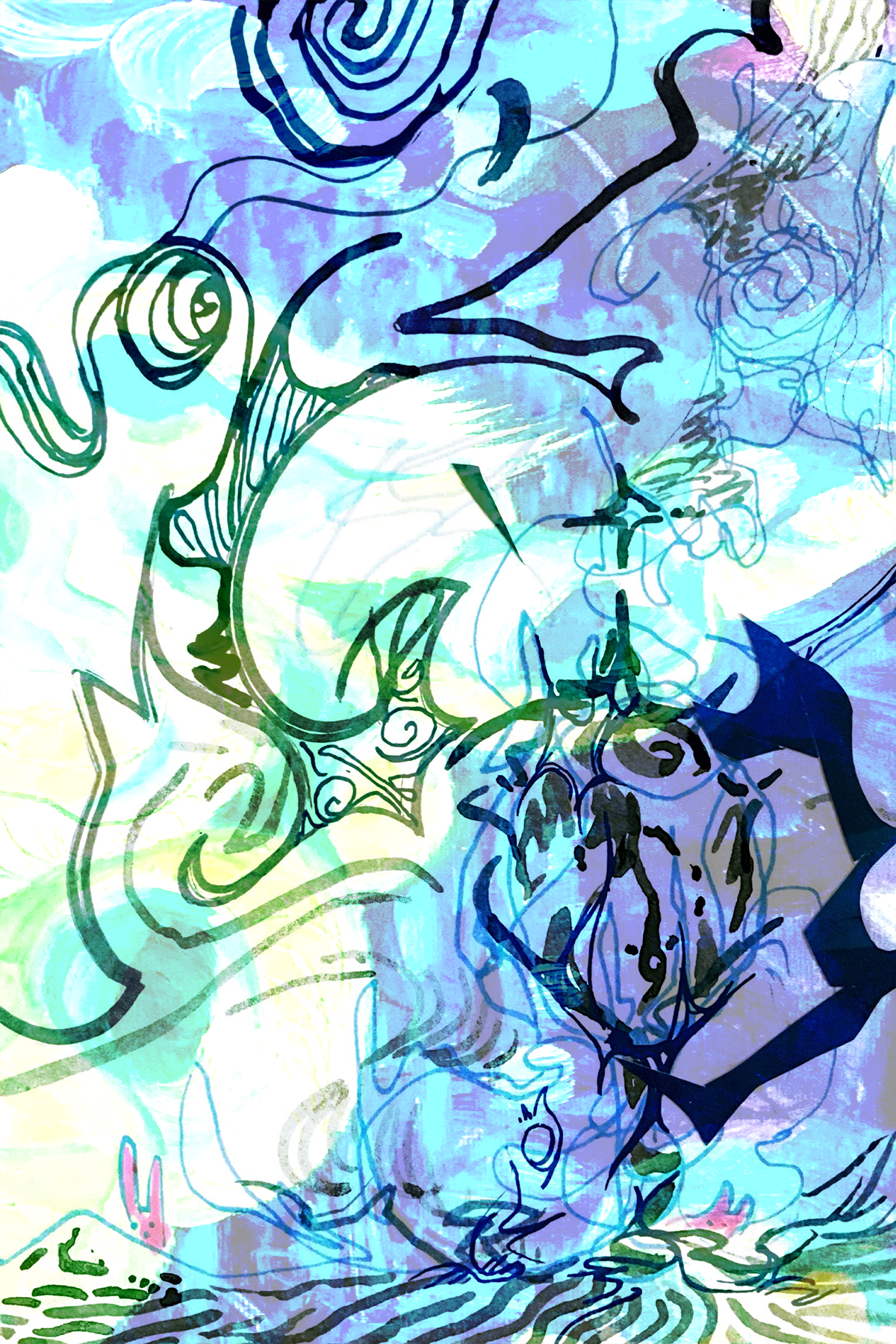 Wandering, 2024, Traditional + Digital