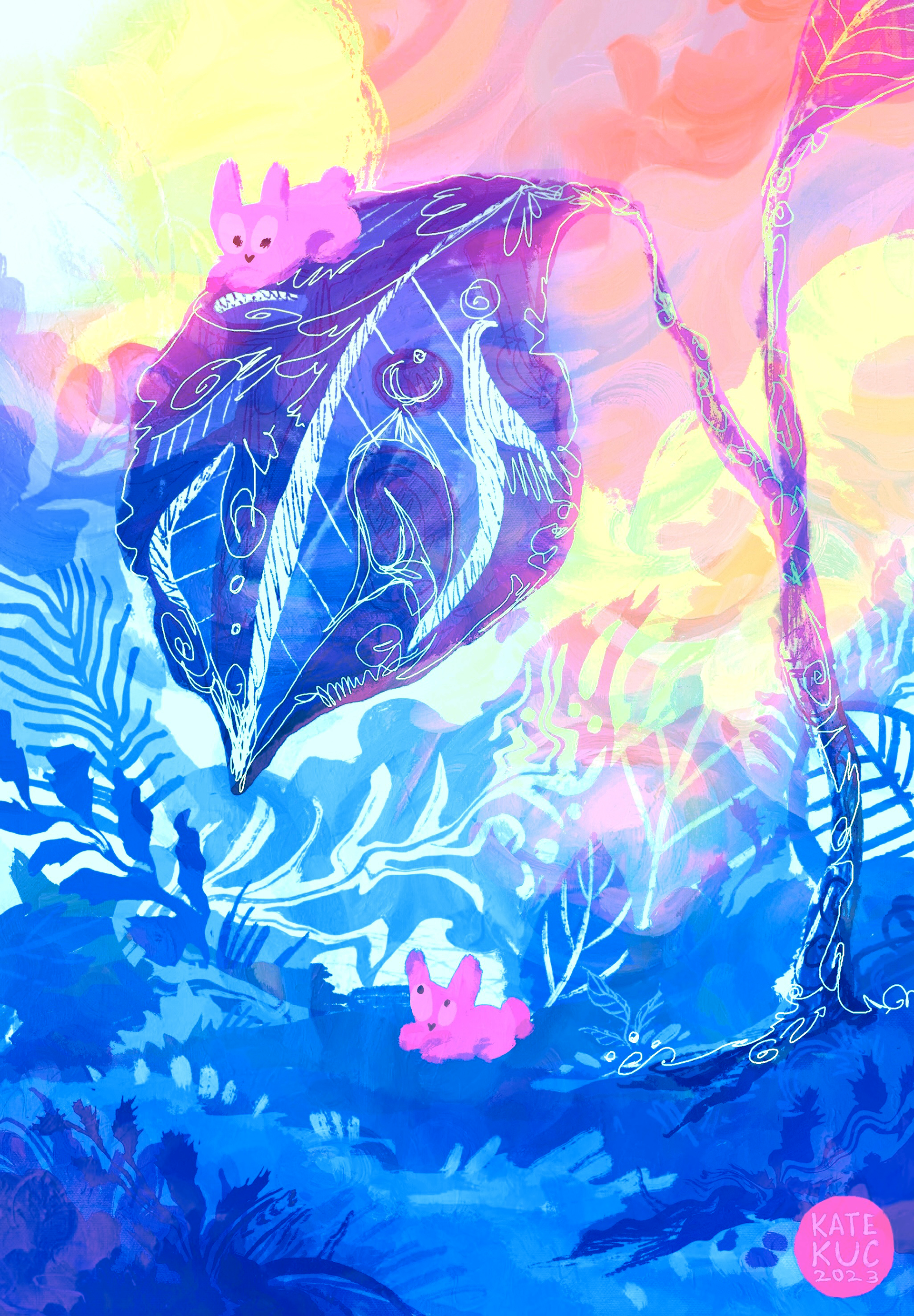 Ooling Leaf, 2024, Digital