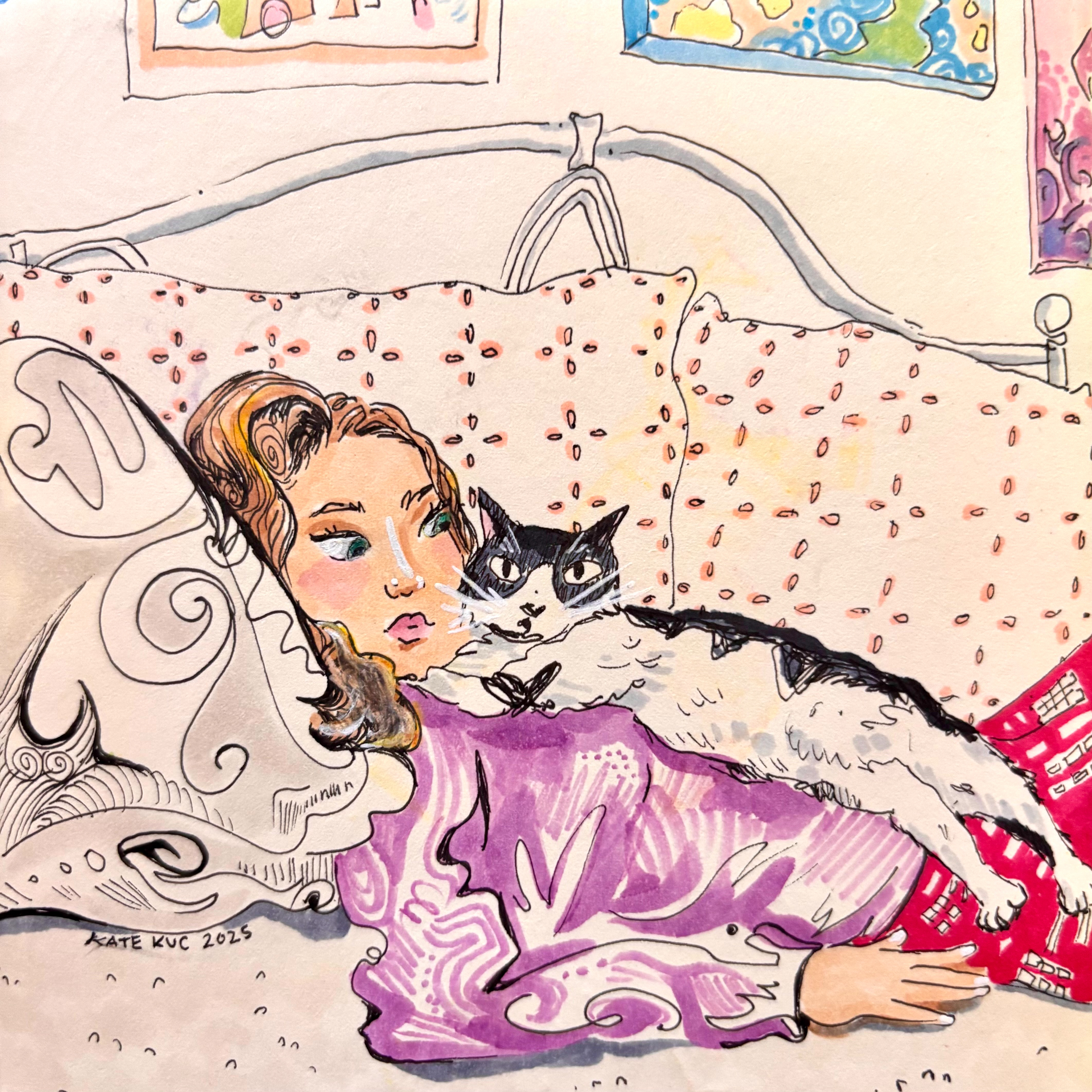 Chest Time, 2025, Traditional Illustration 