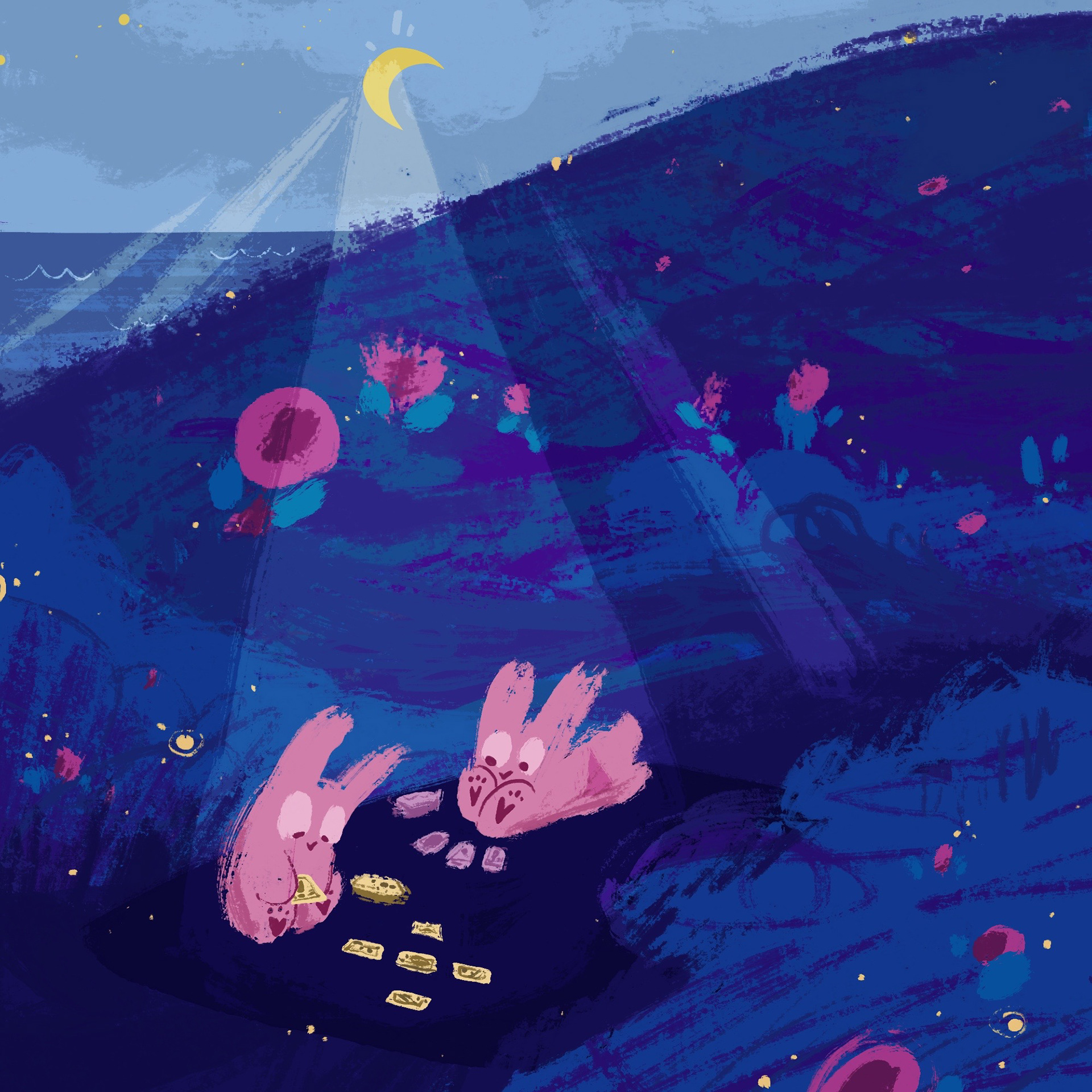 Playing Cards, 2023, Digital Painting