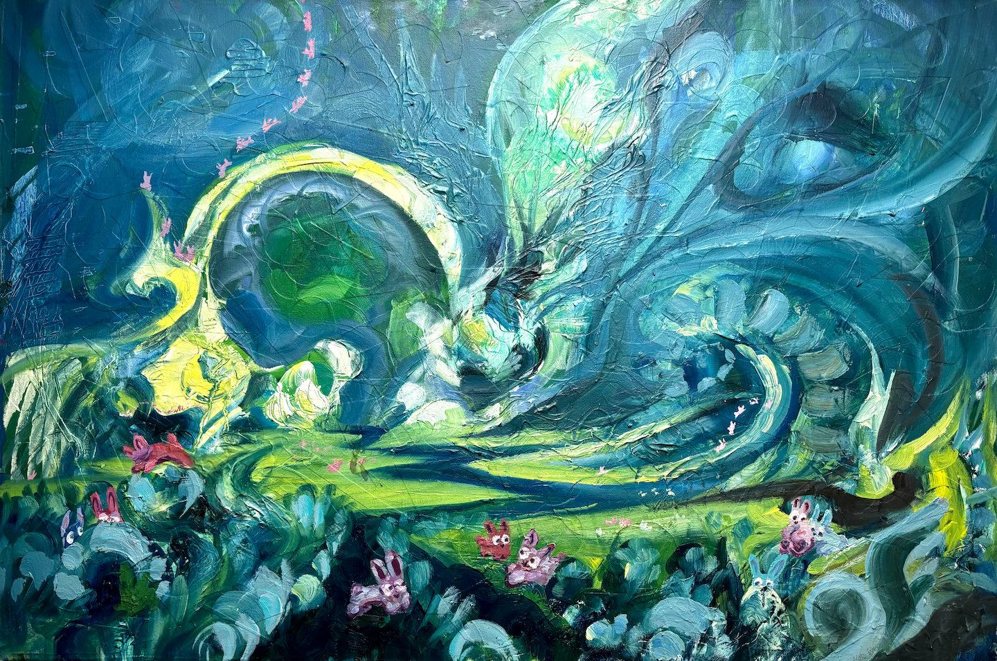 Crash Landing, 2024, Oil Paint on Canvas