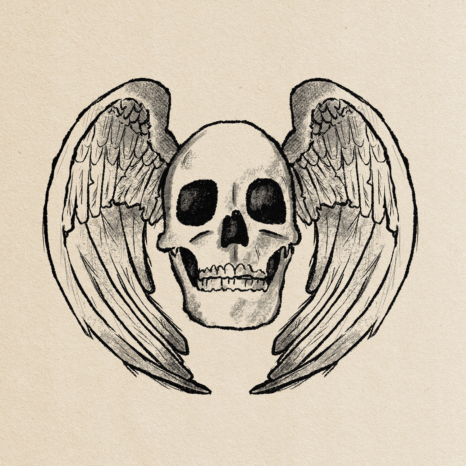 Gravestone Skull - Digital