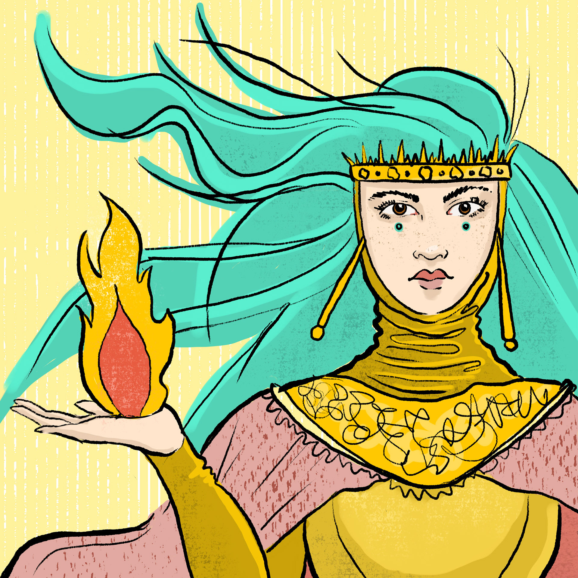 Imbolc Goddess - Digital
