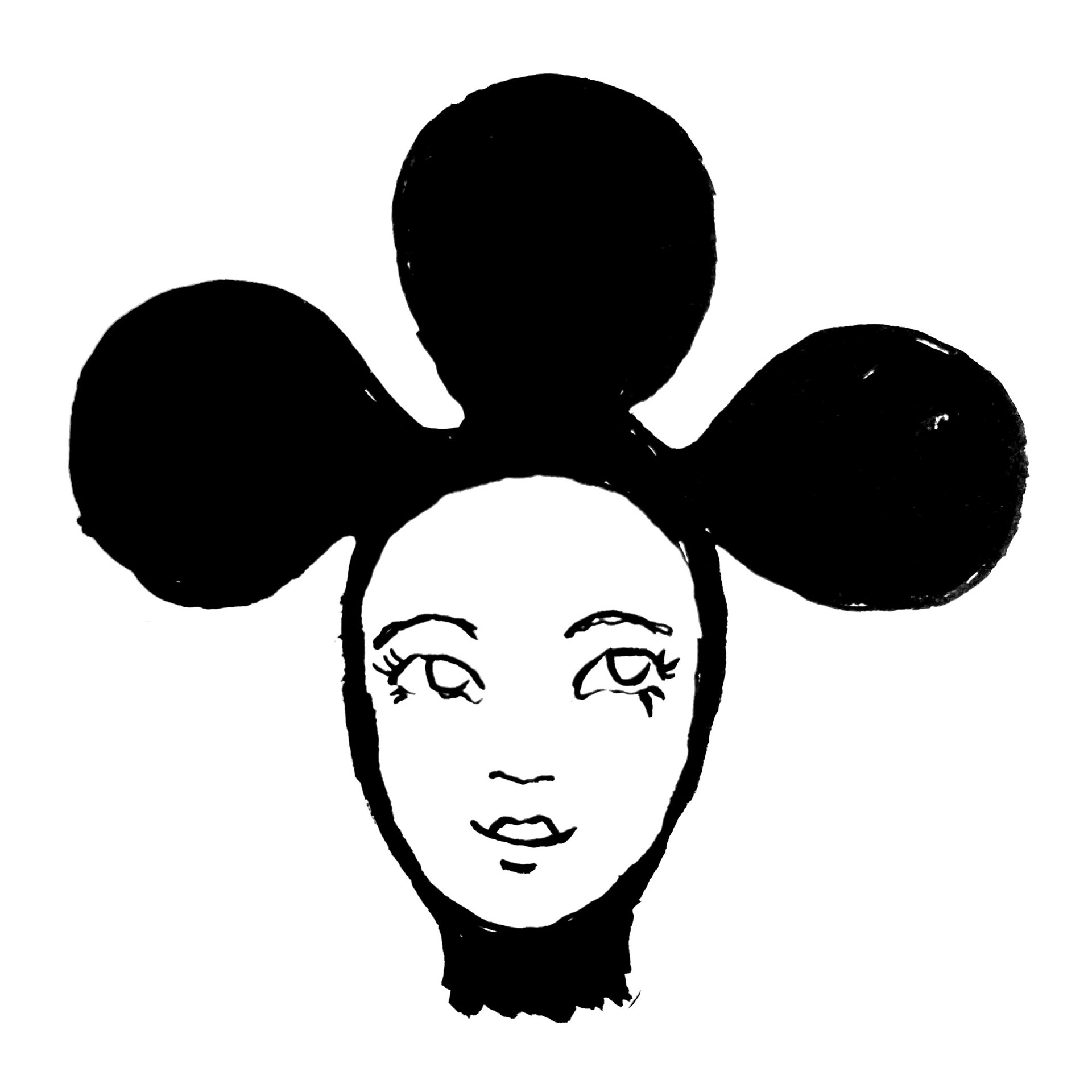 Queen of Clubs - Ink